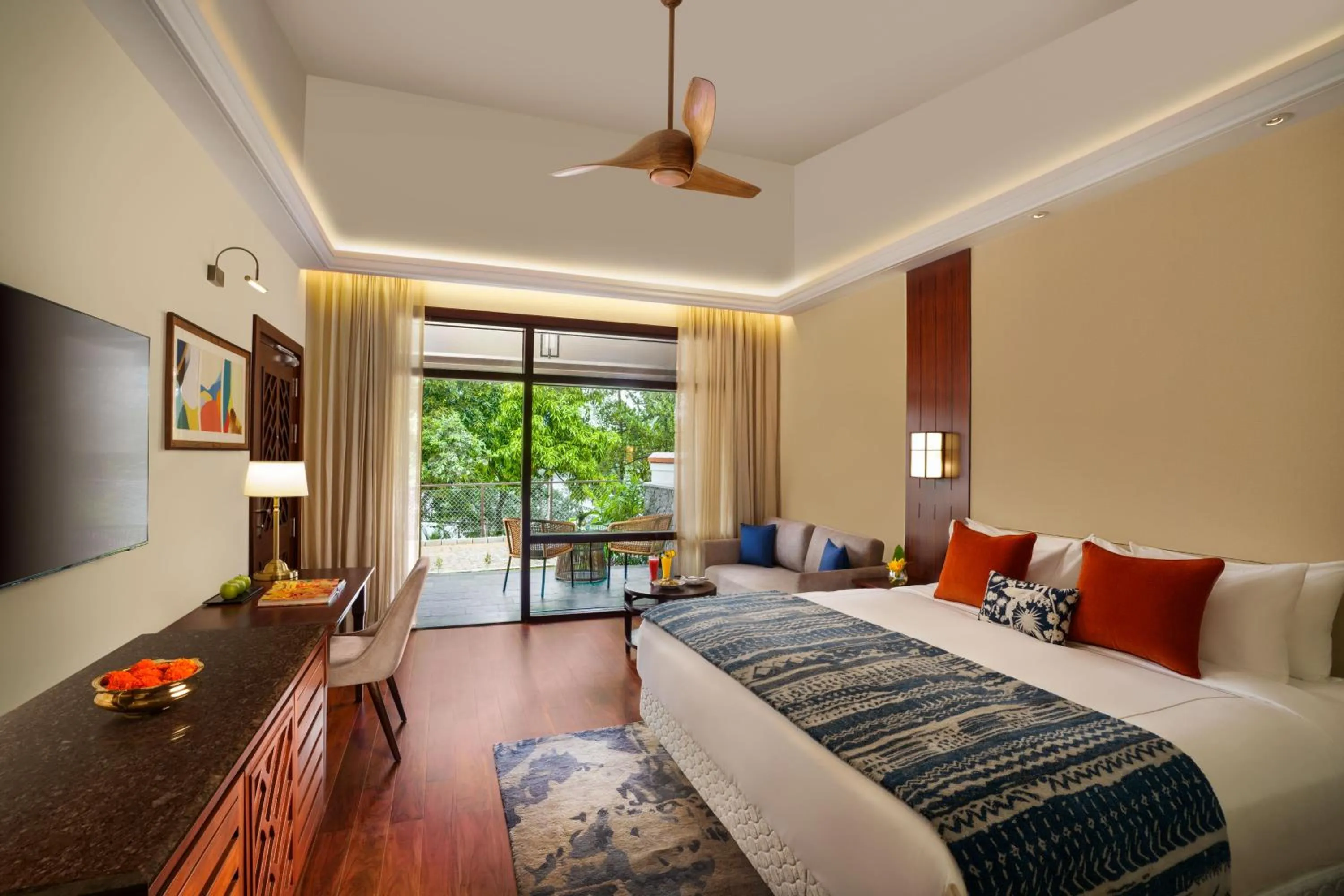 Photo of the whole room, Bed in Taj Wayanad Resort & Spa, Kerala