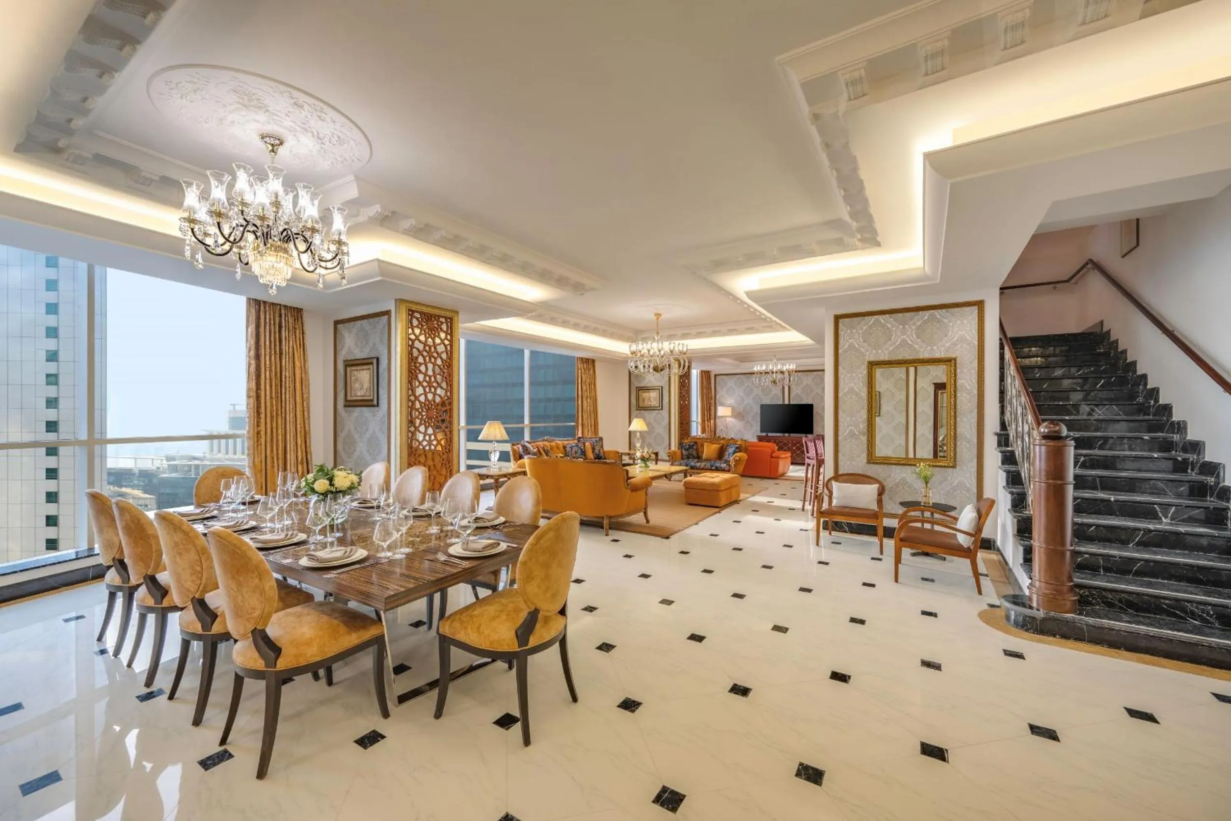 Living room in Dusit Hotel & Suites - Doha