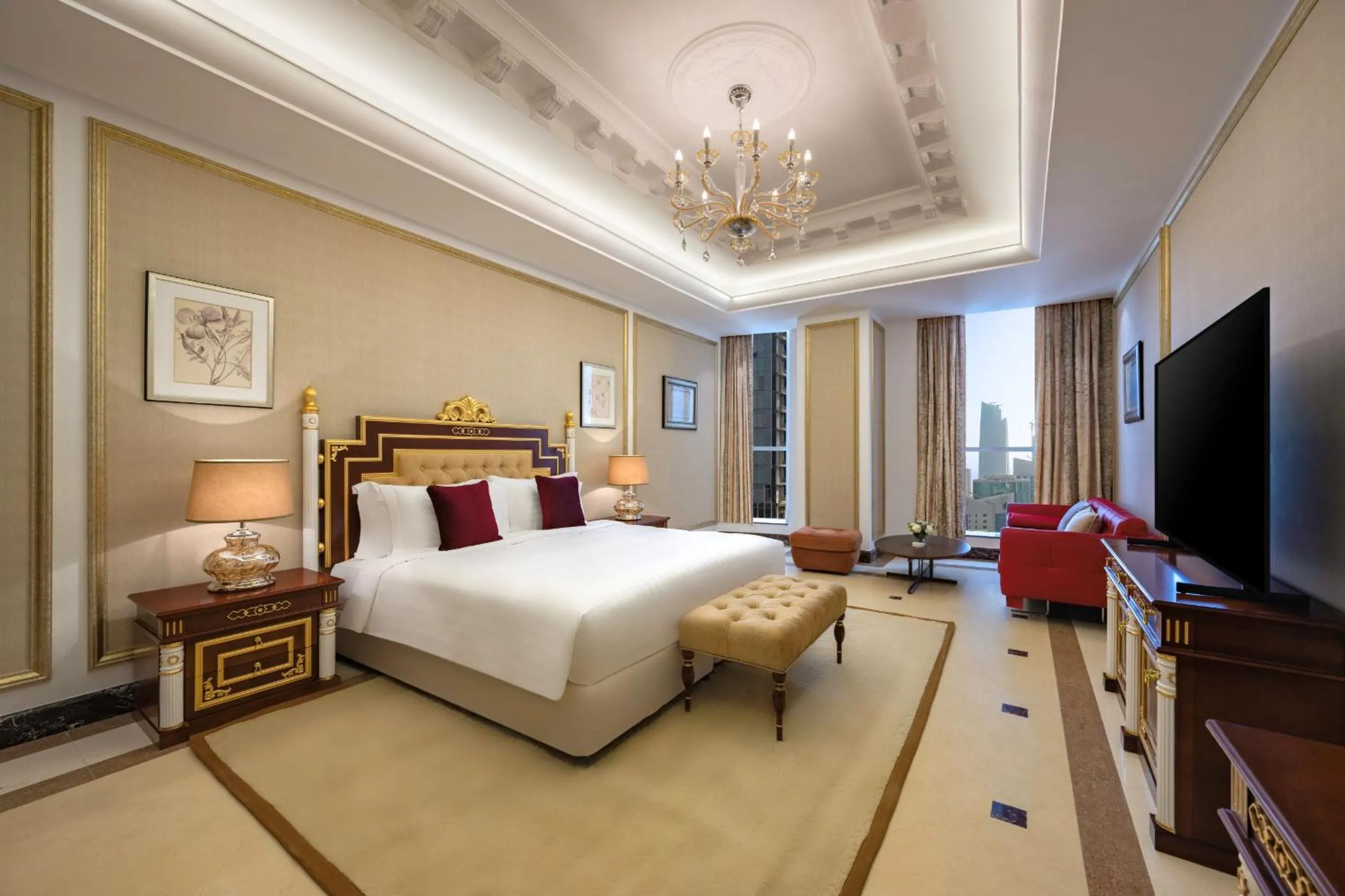 Bed in Dusit Hotel & Suites - Doha