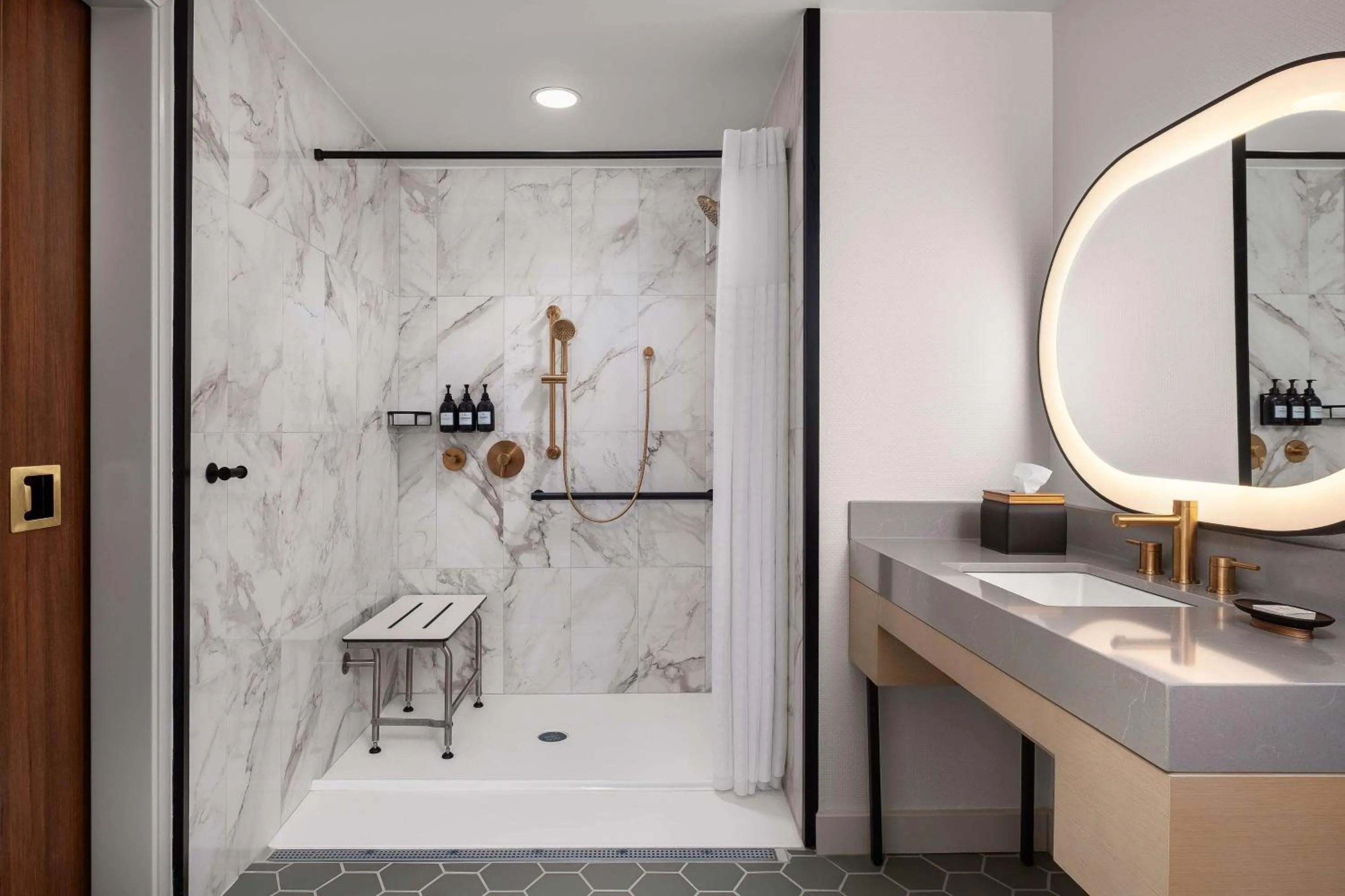 Bathroom in Hotel Ardent Dayton Downtown, Tapestry Collection By Hilton