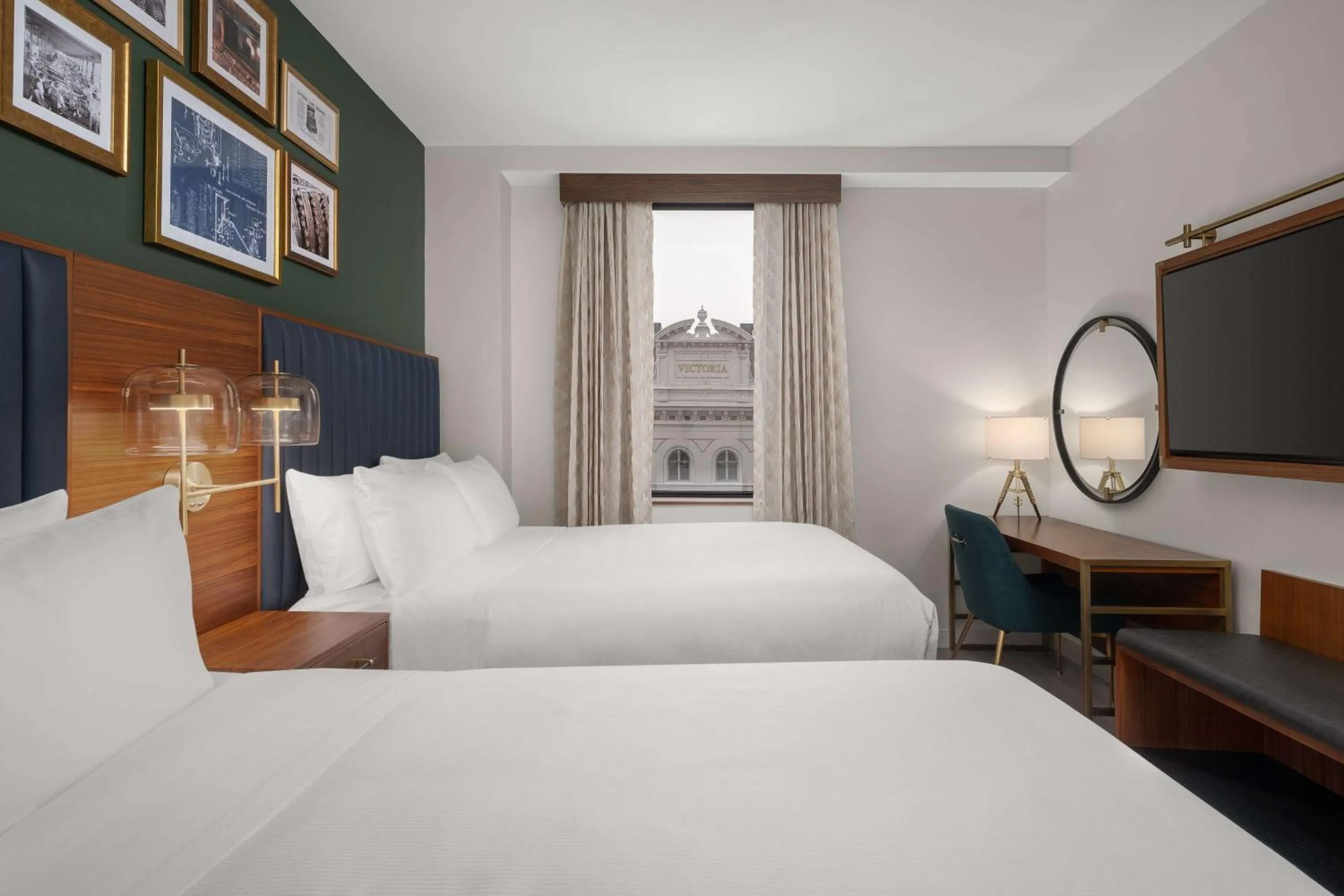 Bedroom, Bed in Hotel Ardent Dayton Downtown, Tapestry Collection By Hilton