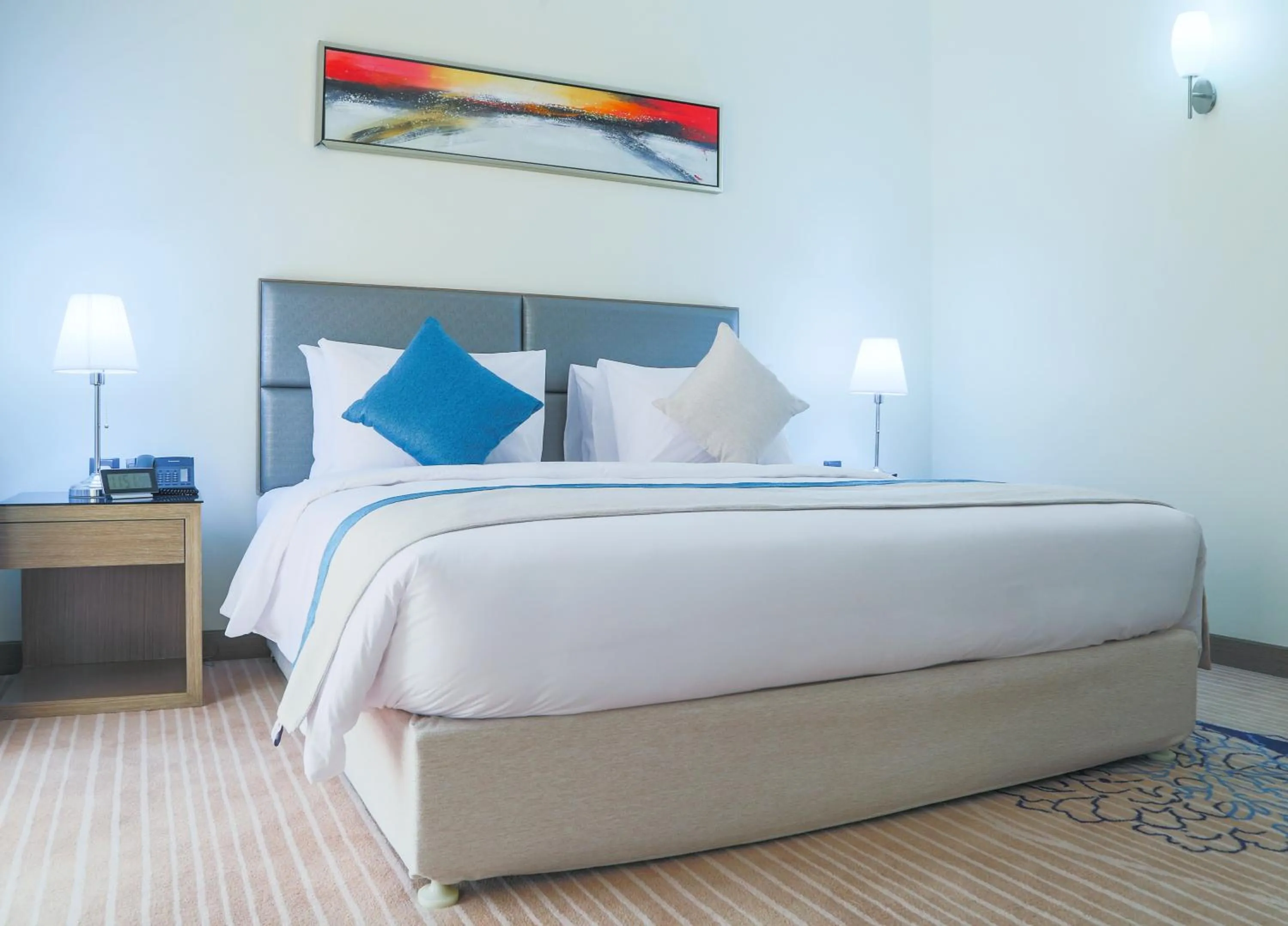 Bed in Safwat Alkhobar Hotel