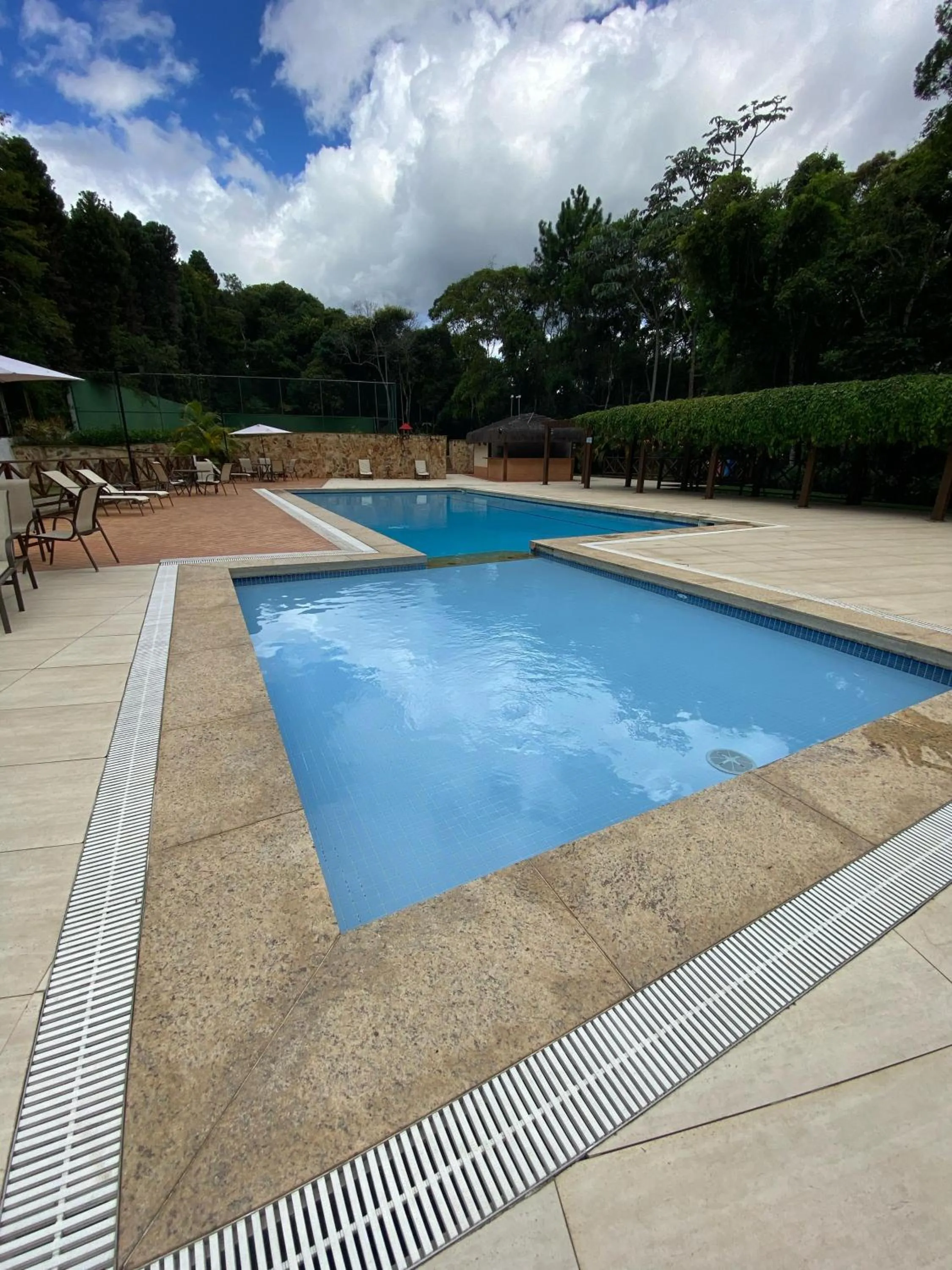 Swimming pool in Flat Pedra Azul