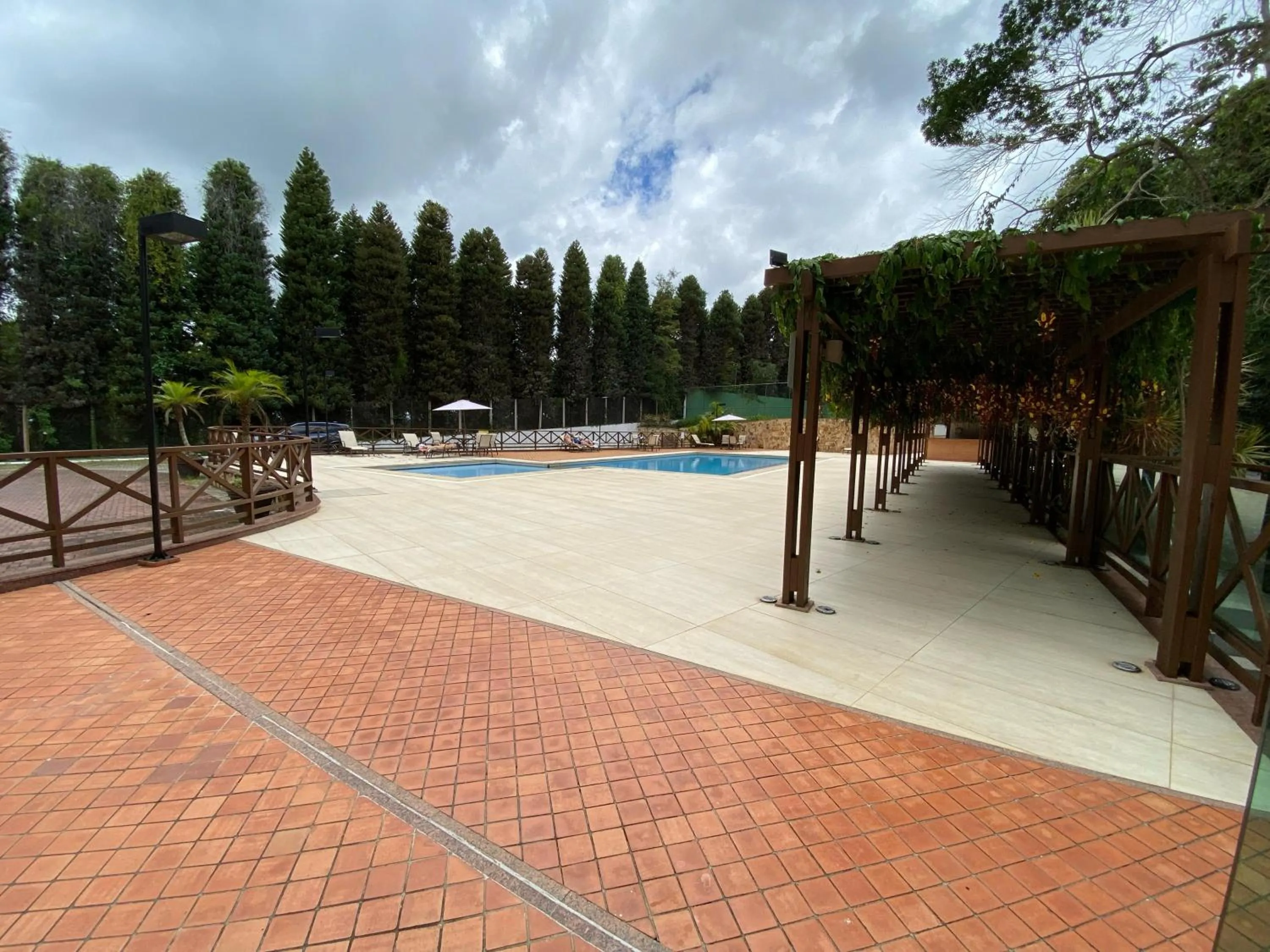 Swimming pool in Flat Pedra Azul