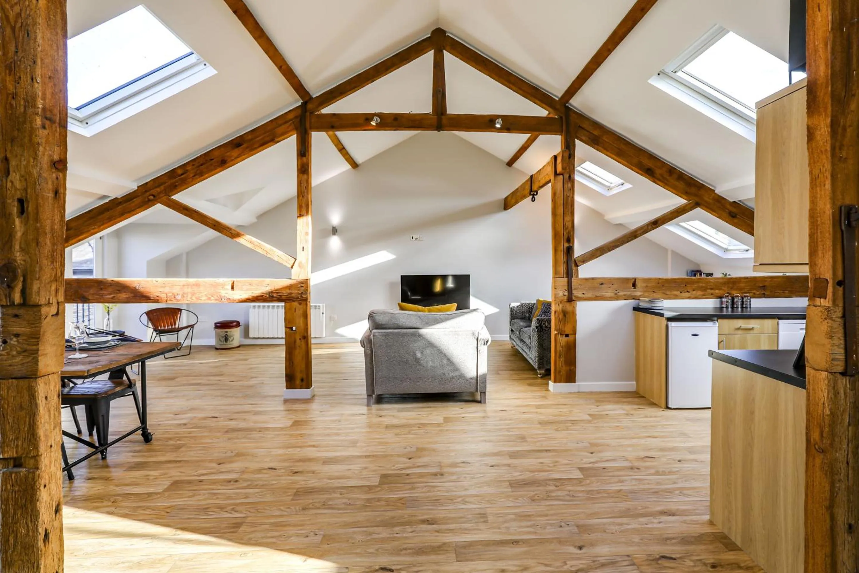 Living room in The Old Warehouse Ely "Apartments"