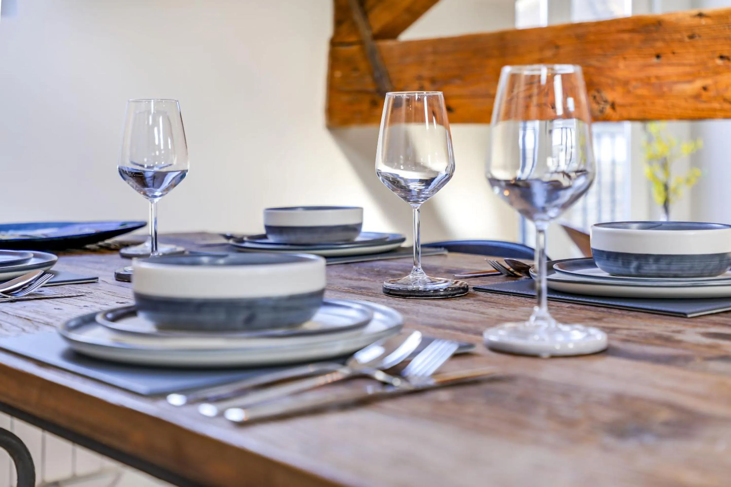 Dining area in The Old Warehouse Ely "Apartments"