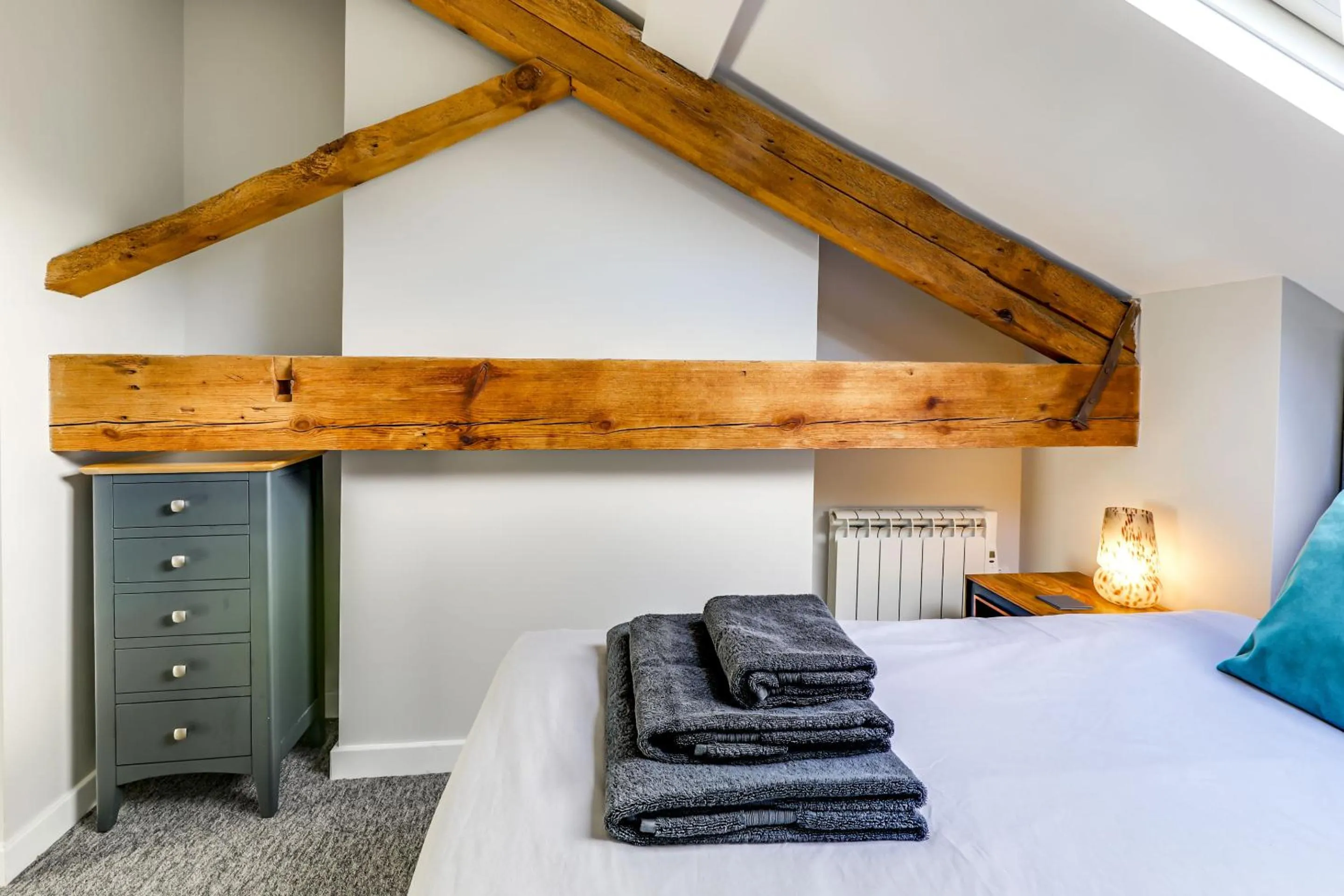 Bedroom, Bed in The Old Warehouse Ely "Apartments"