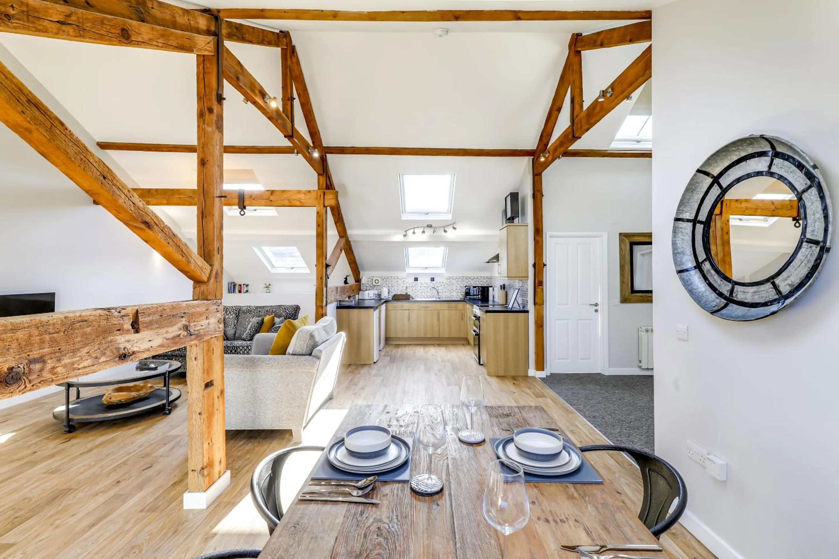 Dining area in The Old Warehouse Ely "Apartments"