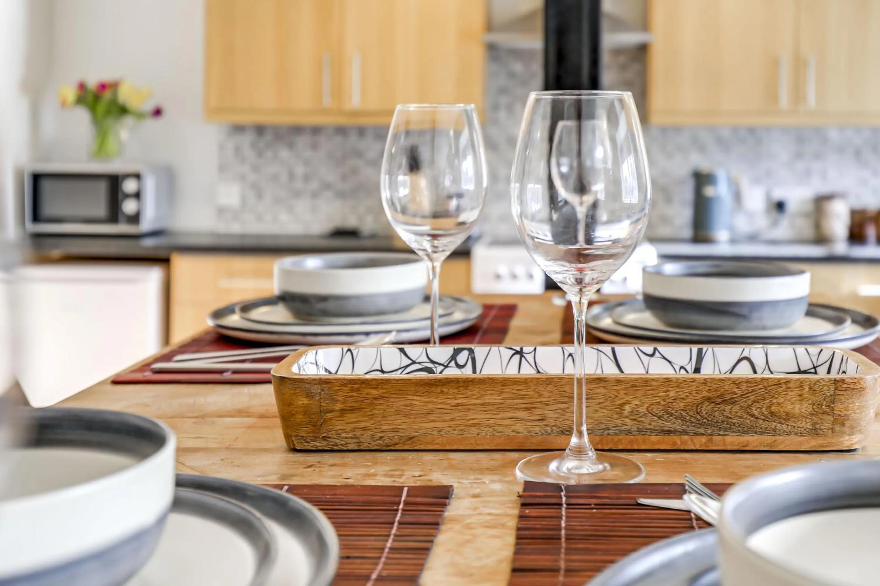 Dining area in The Old Warehouse Ely "Apartments"
