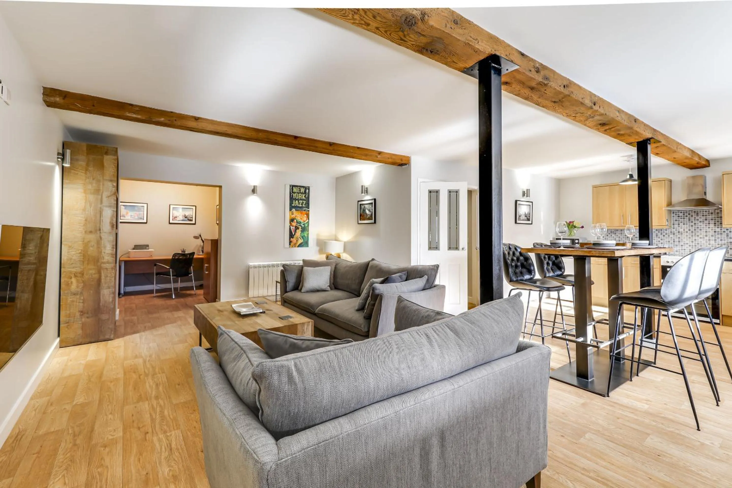 Living room in The Old Warehouse Ely "Apartments"