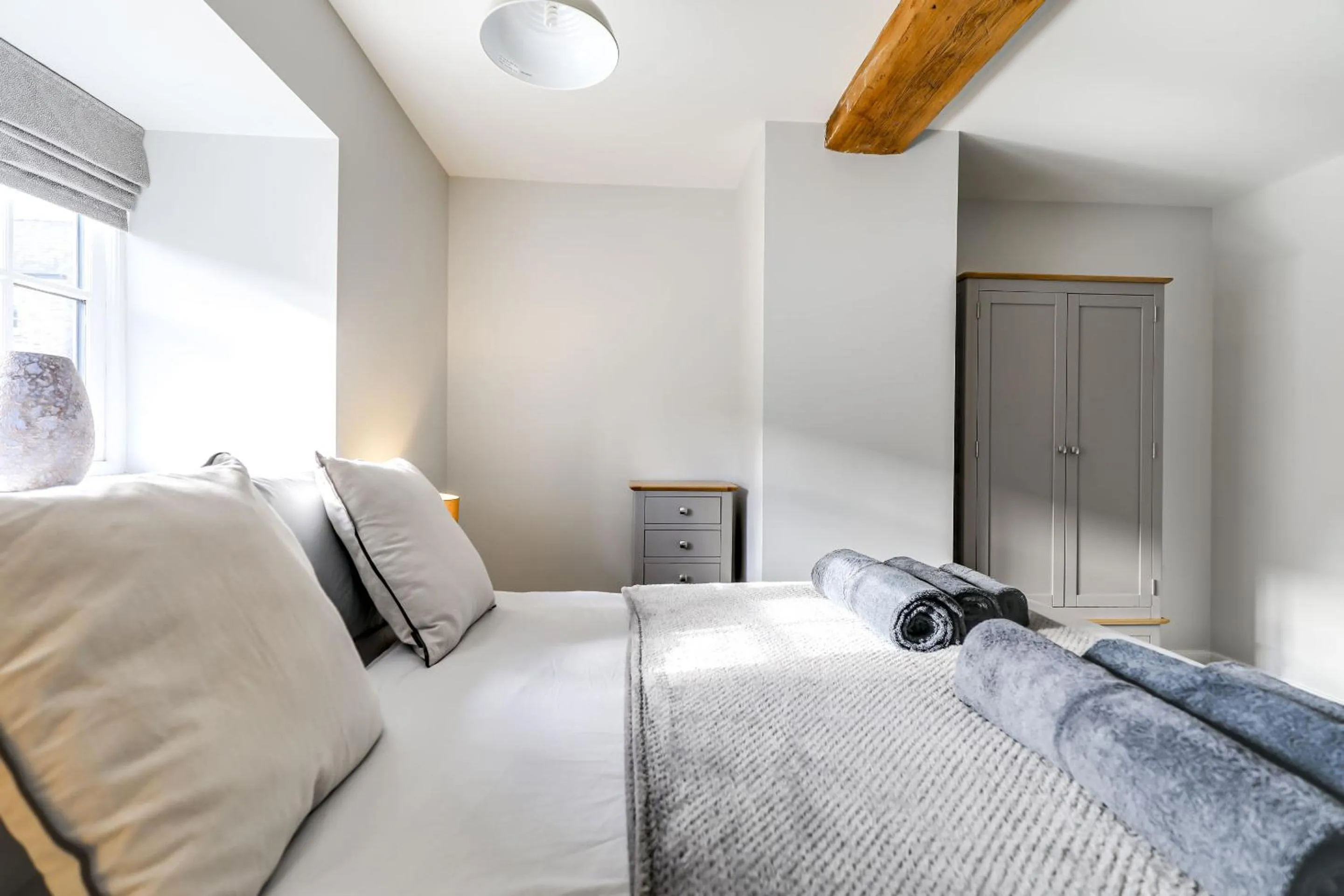 Bedroom, Bed in The Old Warehouse Ely "Apartments"