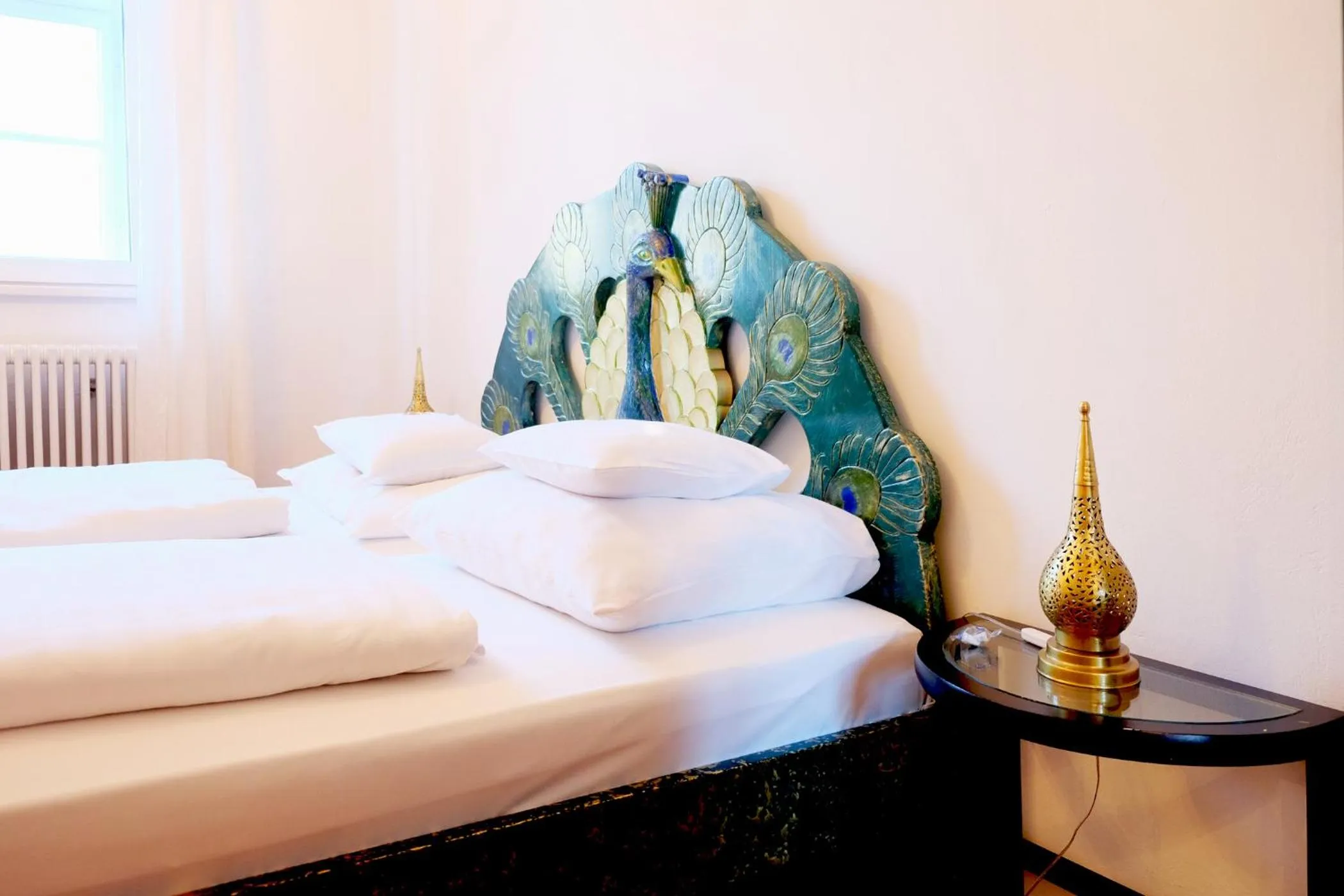 Decorative detail, Bed in Hotel Maurerhansl