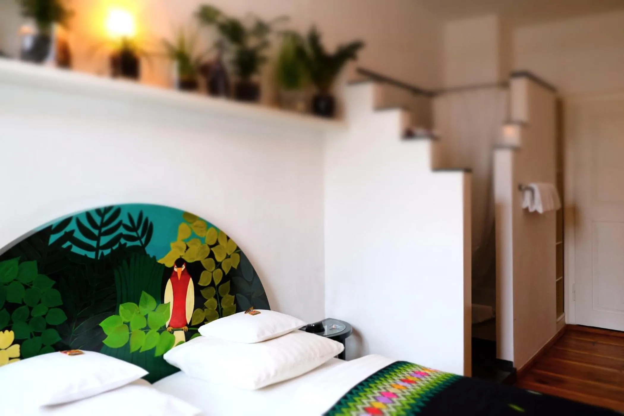 Bathroom, Bed in Hotel Maurerhansl