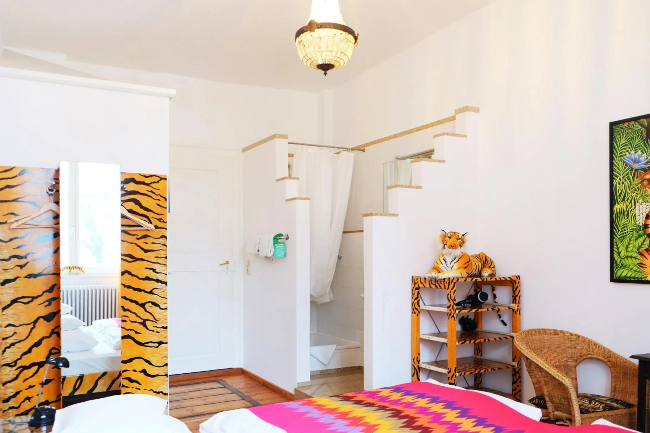 Bathroom, Bed in Hotel Maurerhansl
