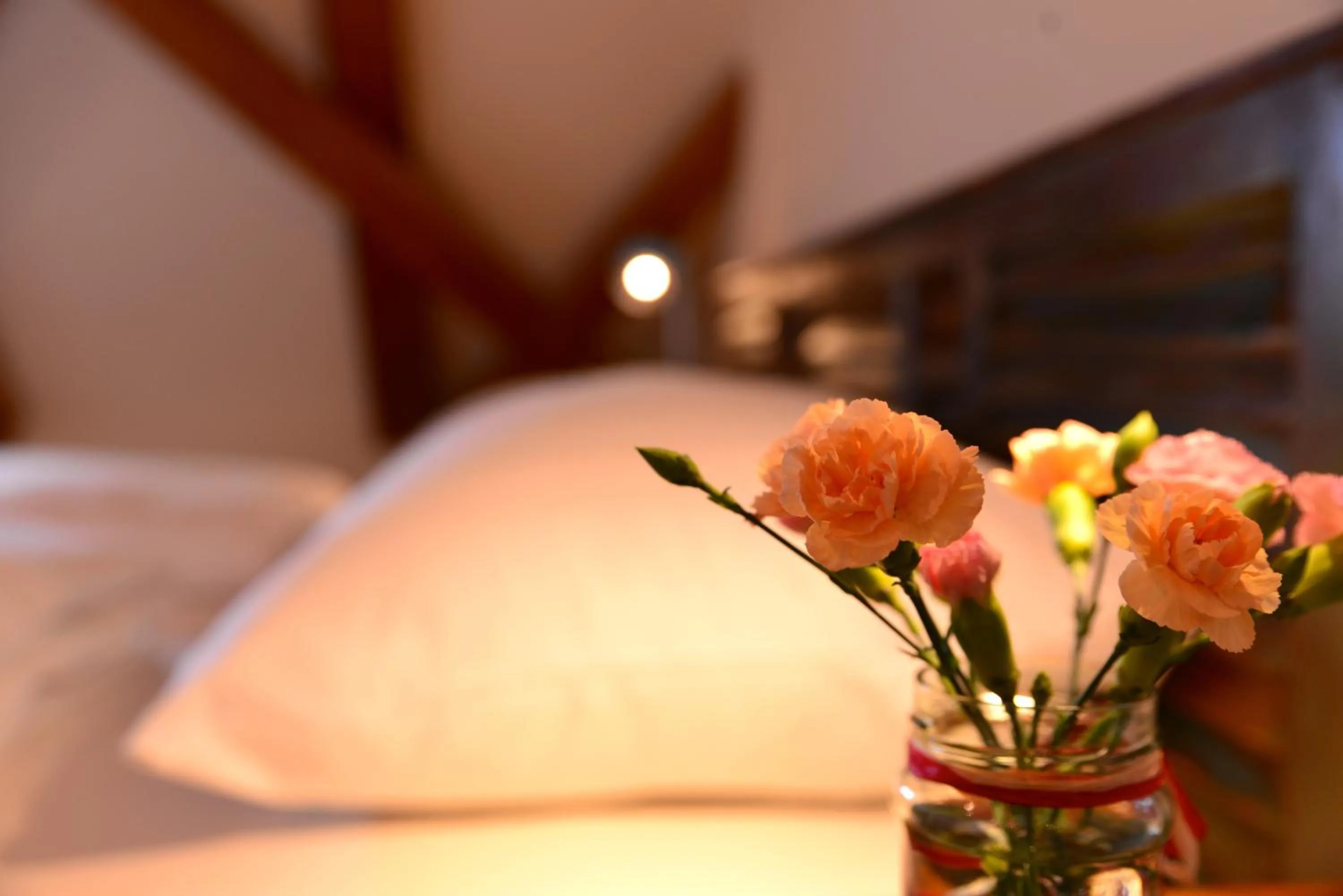 Decorative detail, Bed in Hotel Maurerhansl