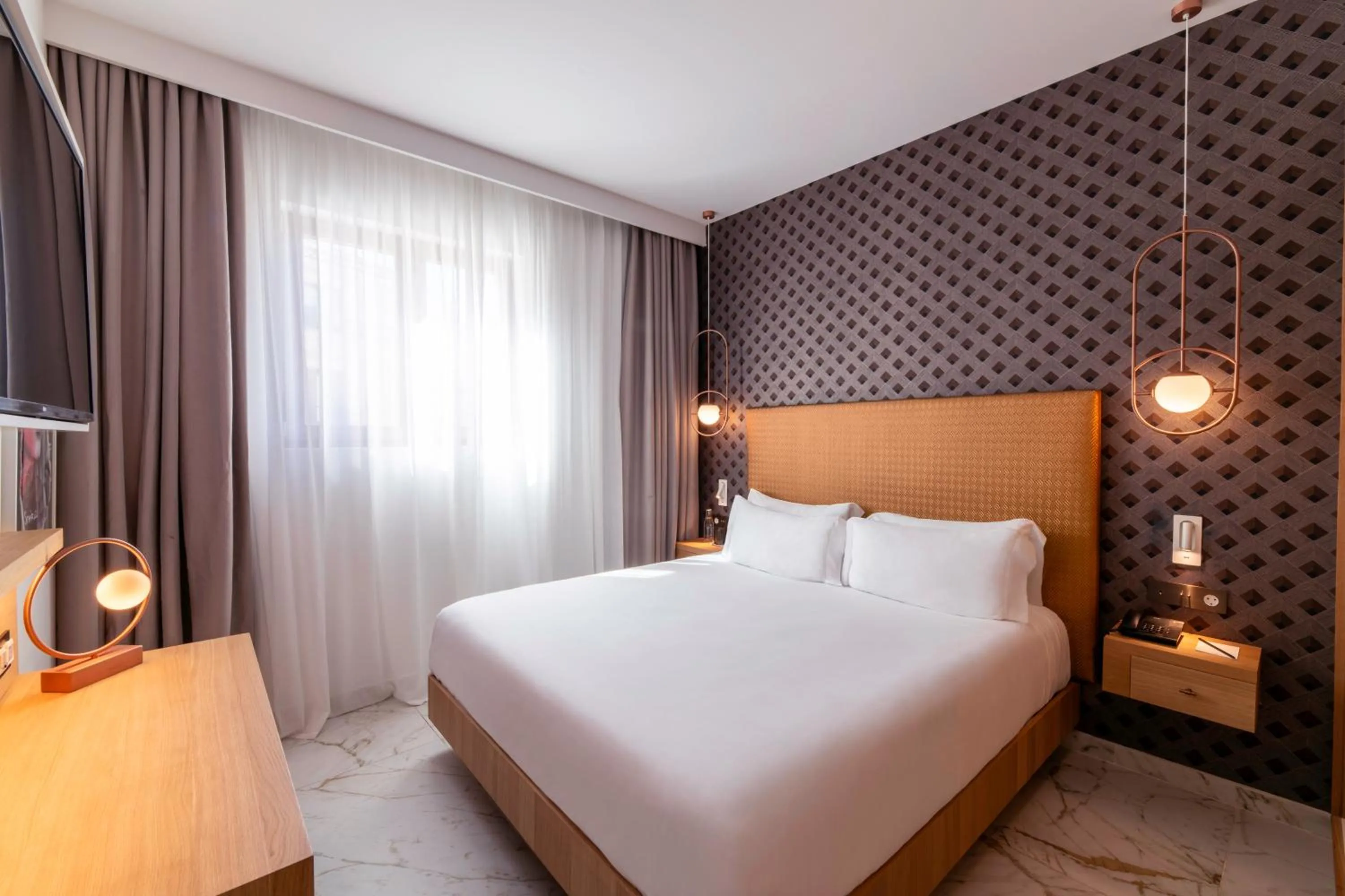 Bed in UMusic Hotel Madrid