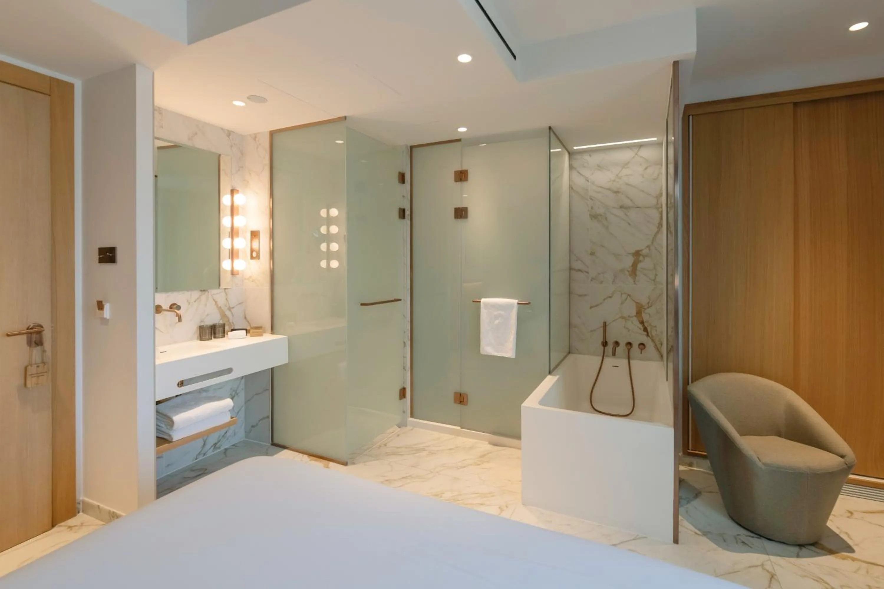 Bathroom, Bed in UMusic Hotel Madrid