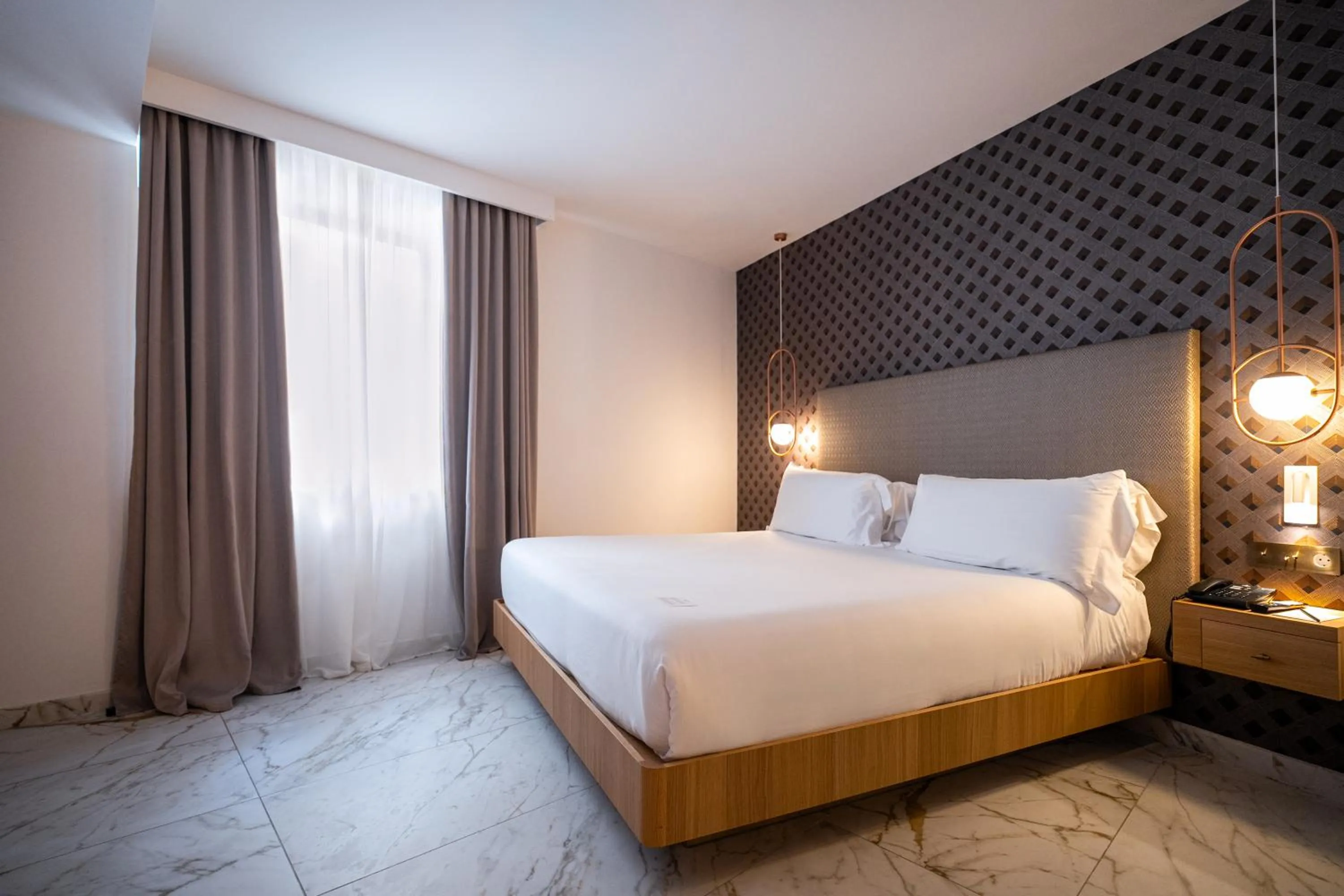 Bed in UMusic Hotel Madrid