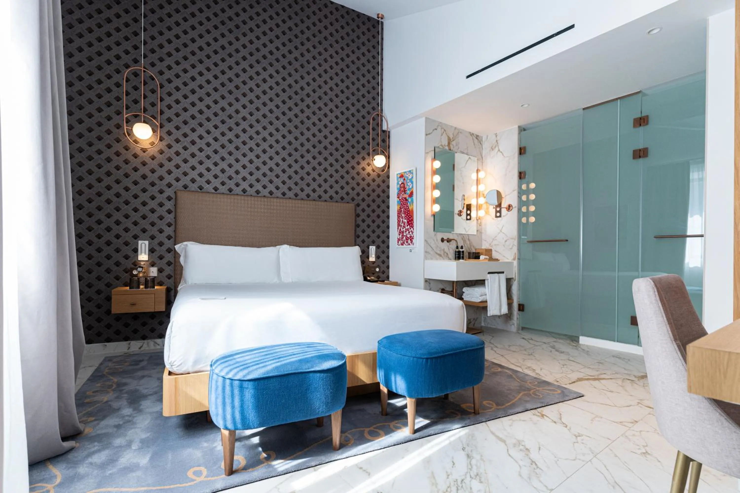 Photo of the whole room, Bed in UMusic Hotel Madrid