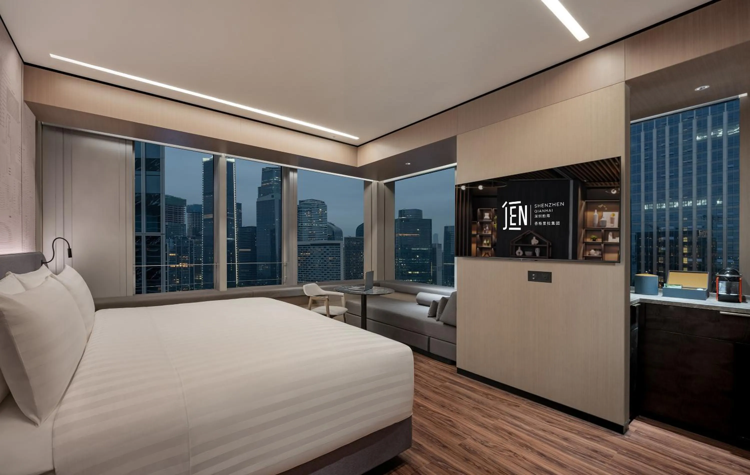 Bed in Jen Shenzhen Qianhai By Shangri-La