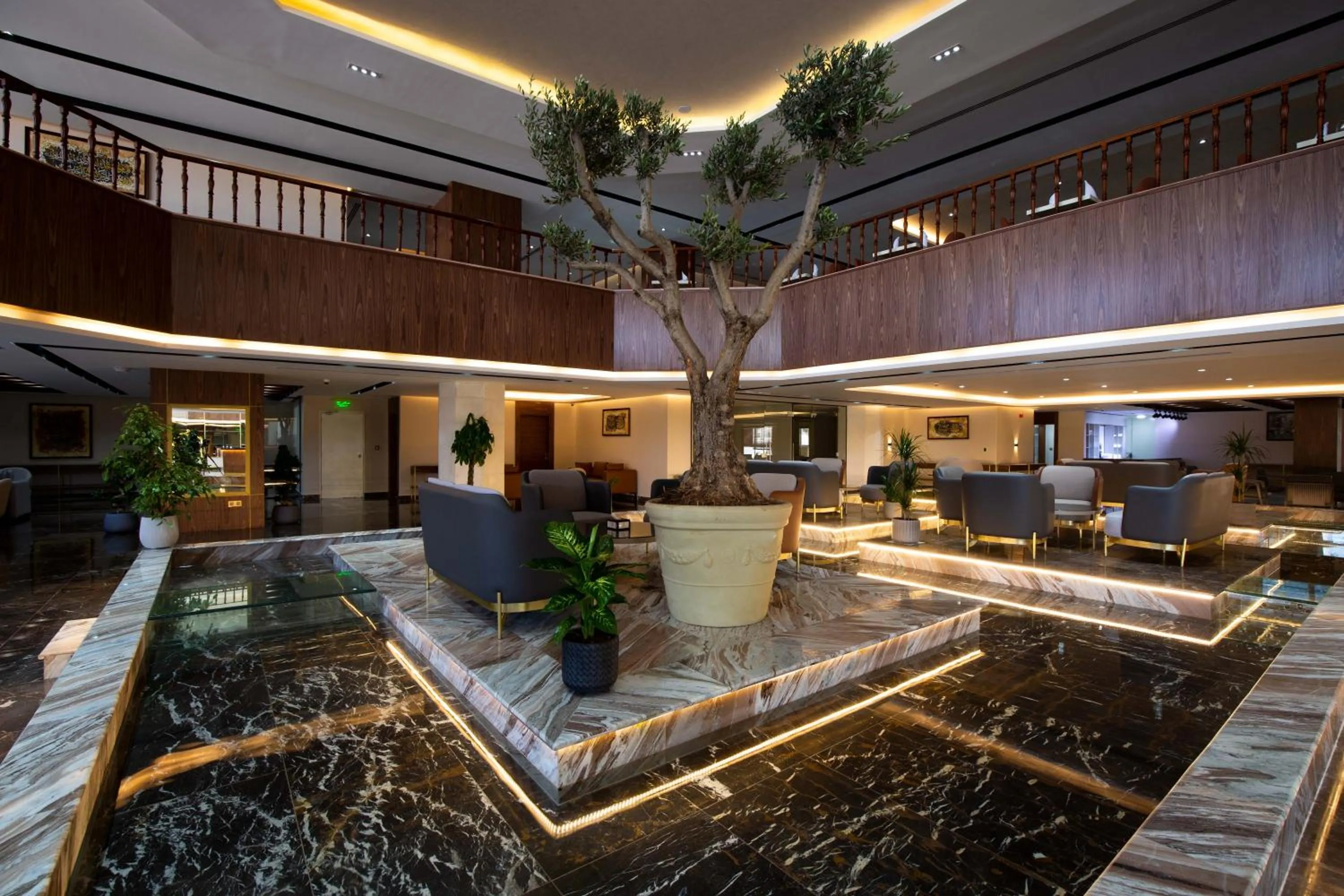 Seating area in Petra Moon Luxury Hotel