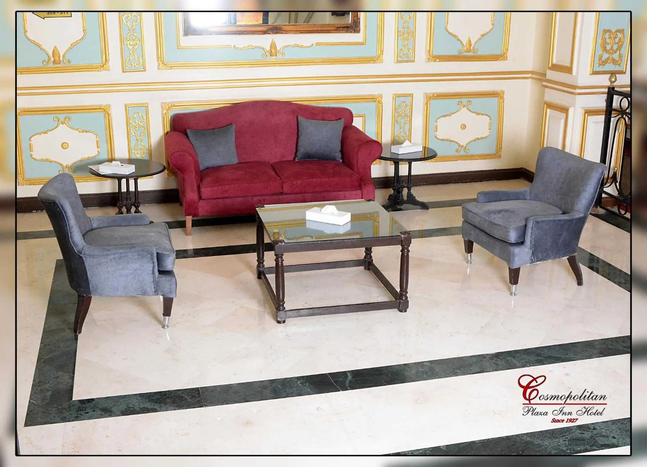 Seating area in Cosmopolitan hotel