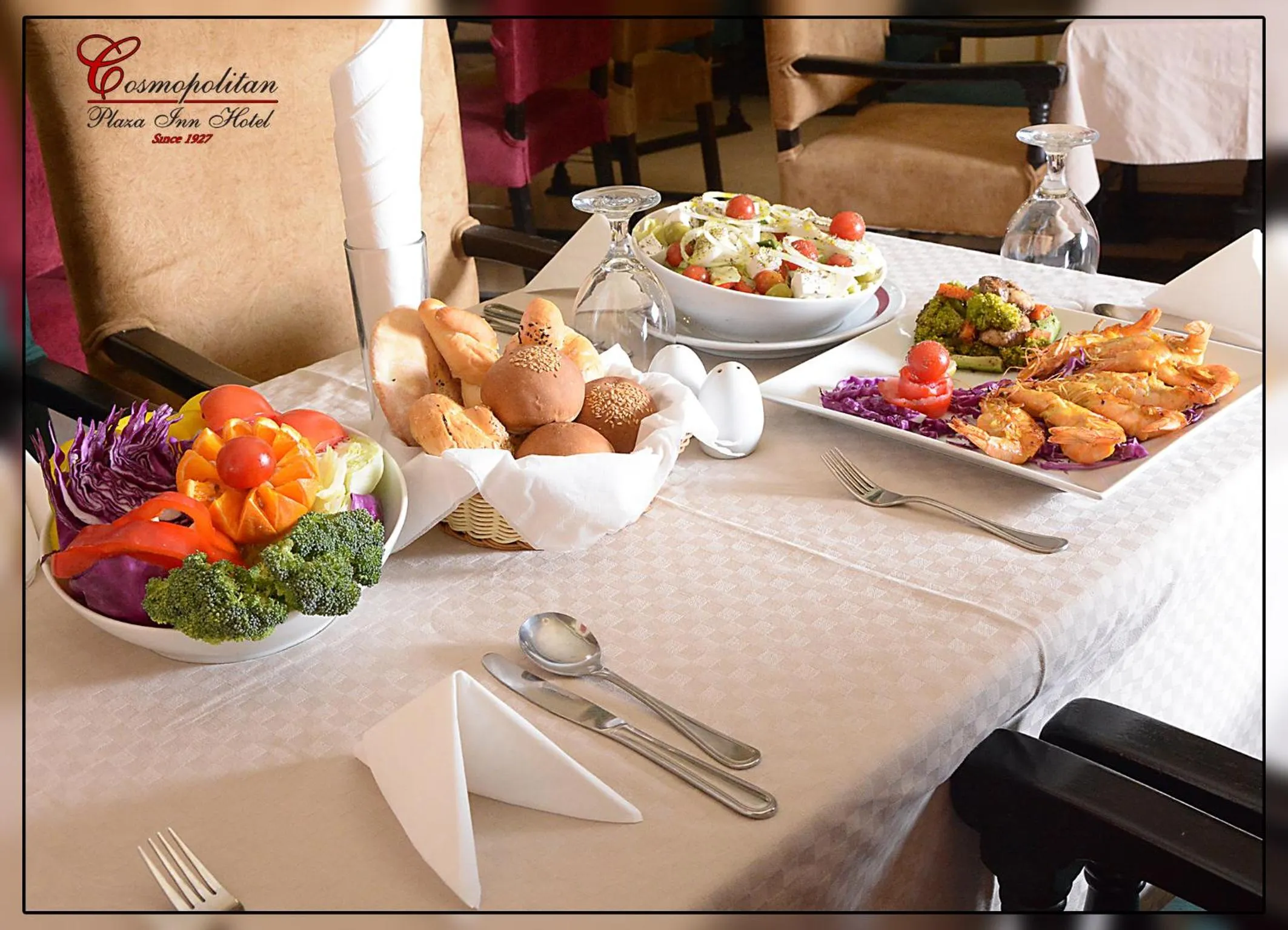 Food in Cosmopolitan hotel