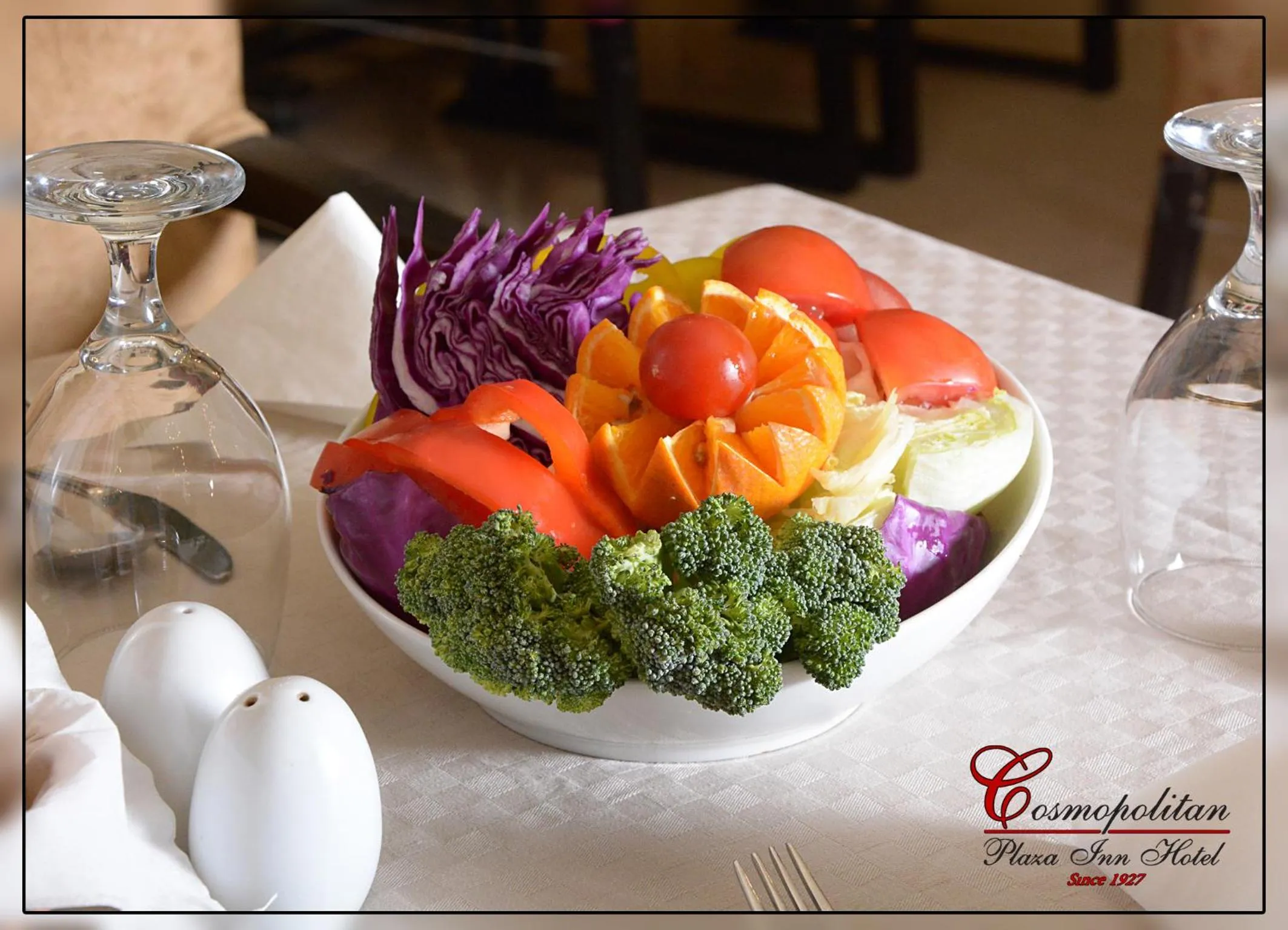 Food in Cosmopolitan hotel