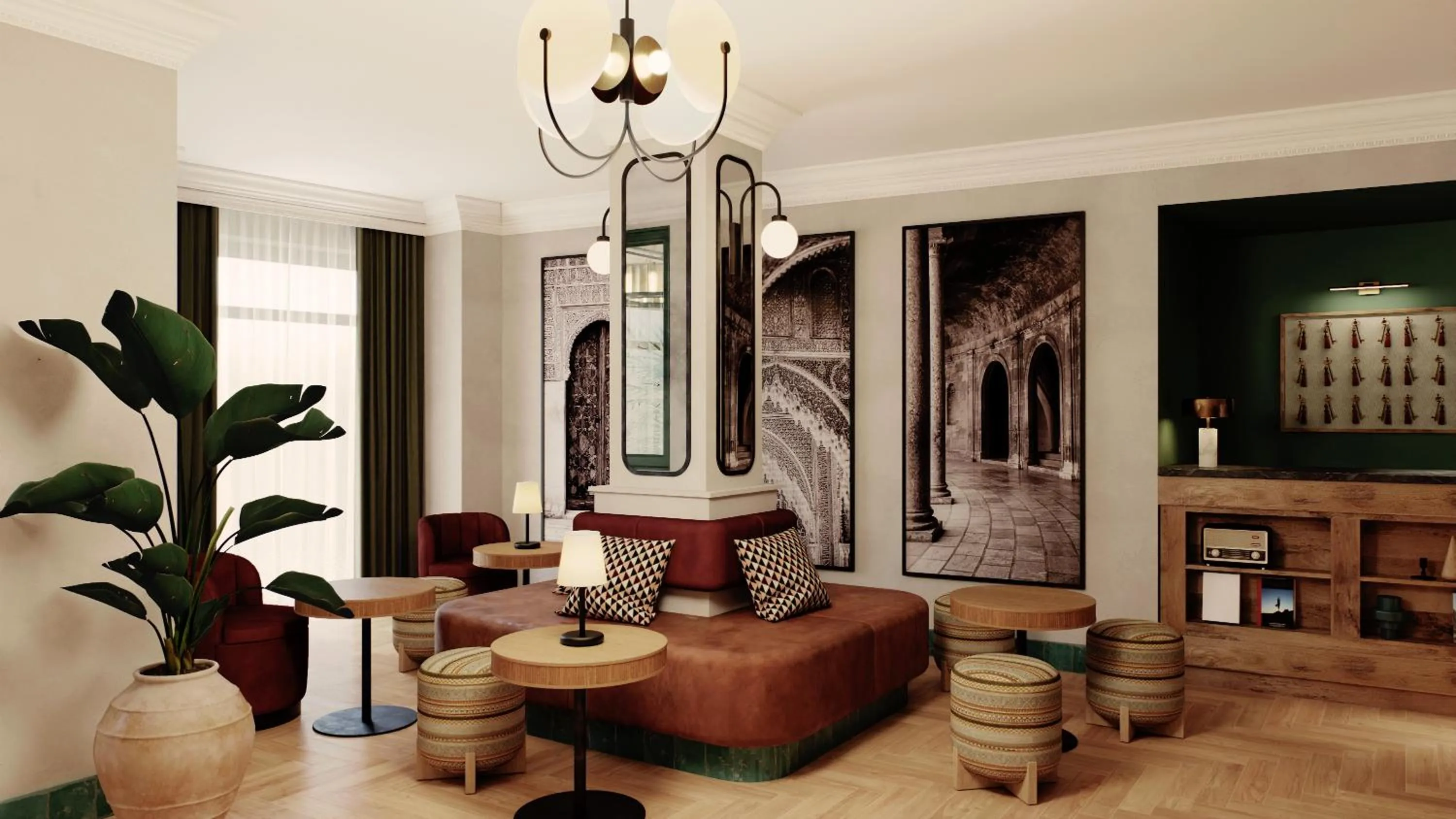 Seating area in Honest Granada Hotel