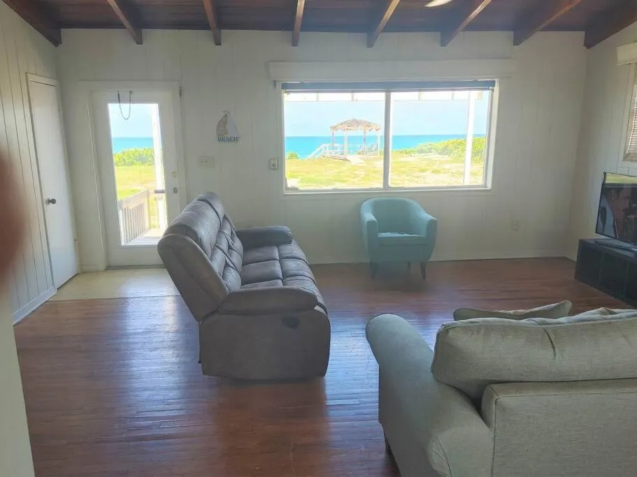 Living room in Melbourne Beach Ocean Front house on 1.2 acres