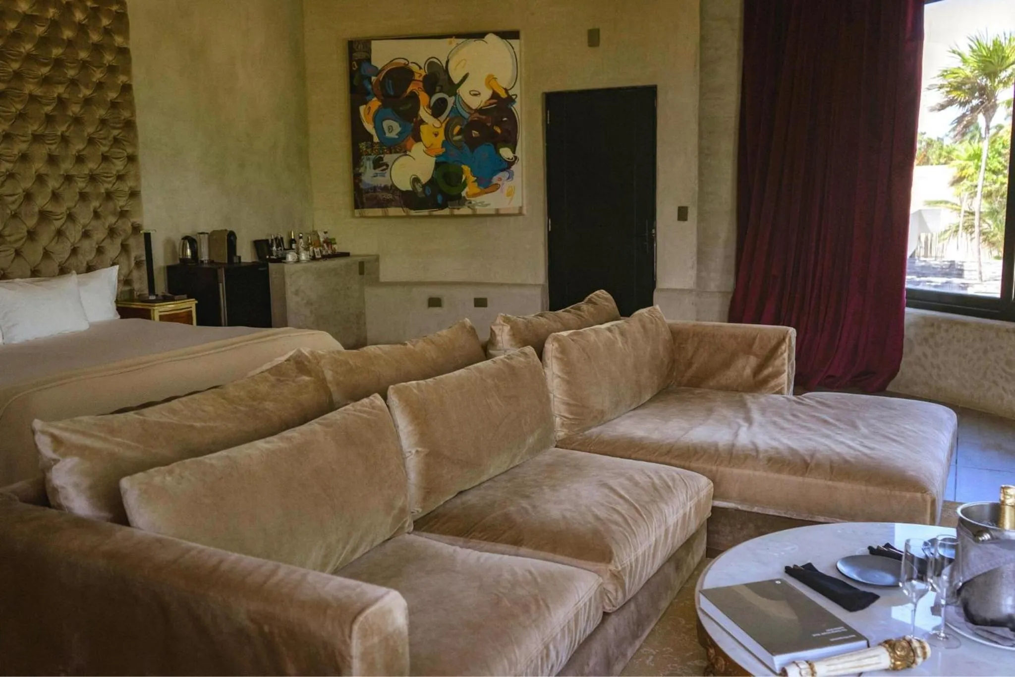 Seating area in Casa Malca