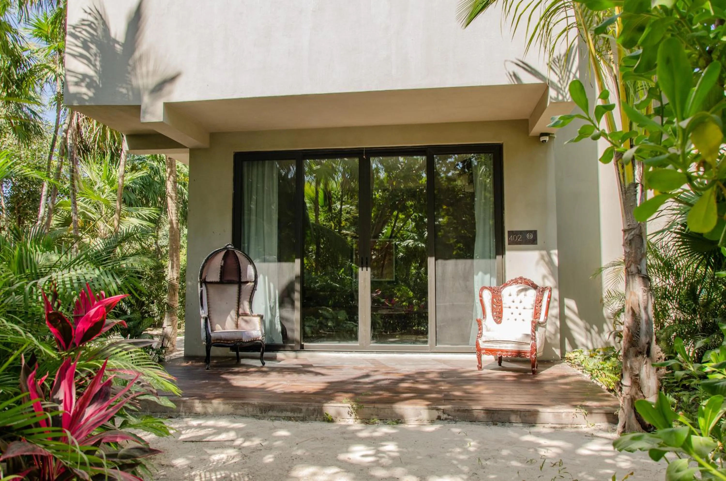 Garden view in Casa Malca