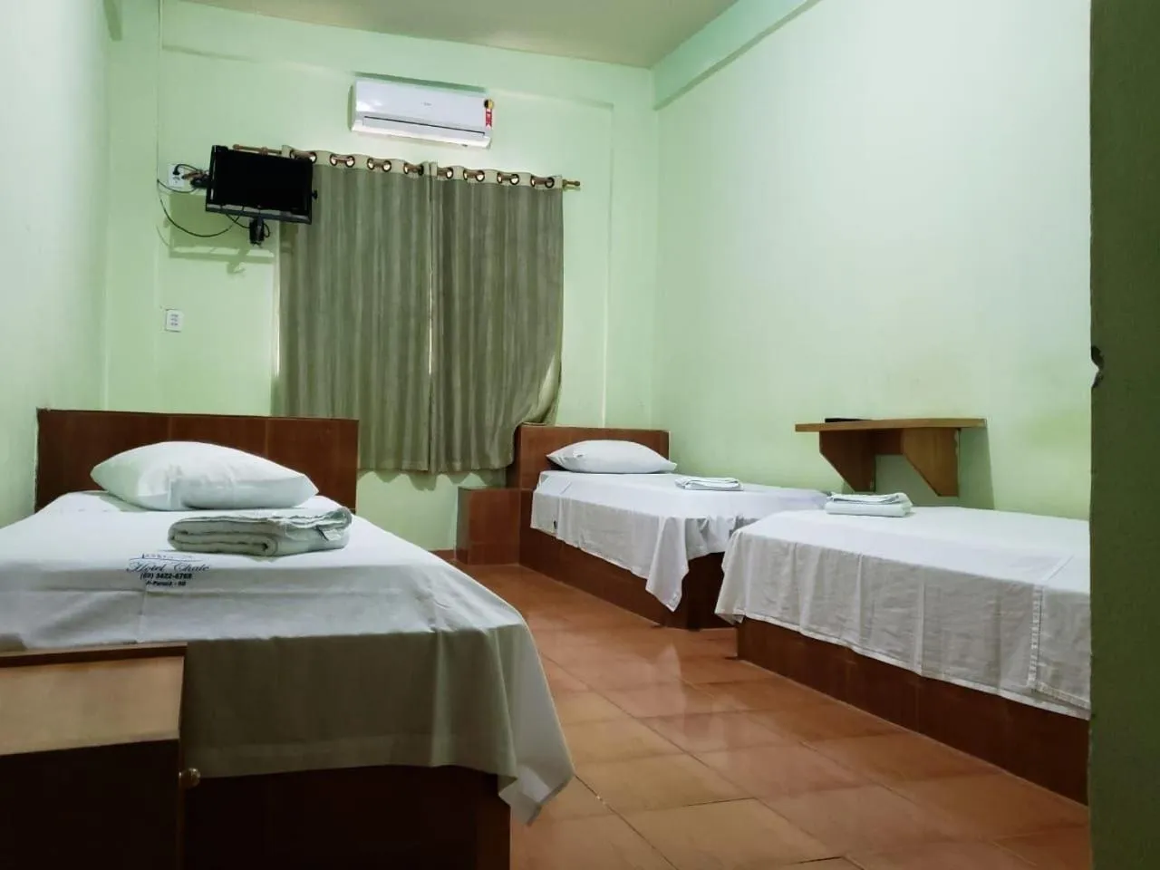 Bed in Hotel Chalé Ji-Parana