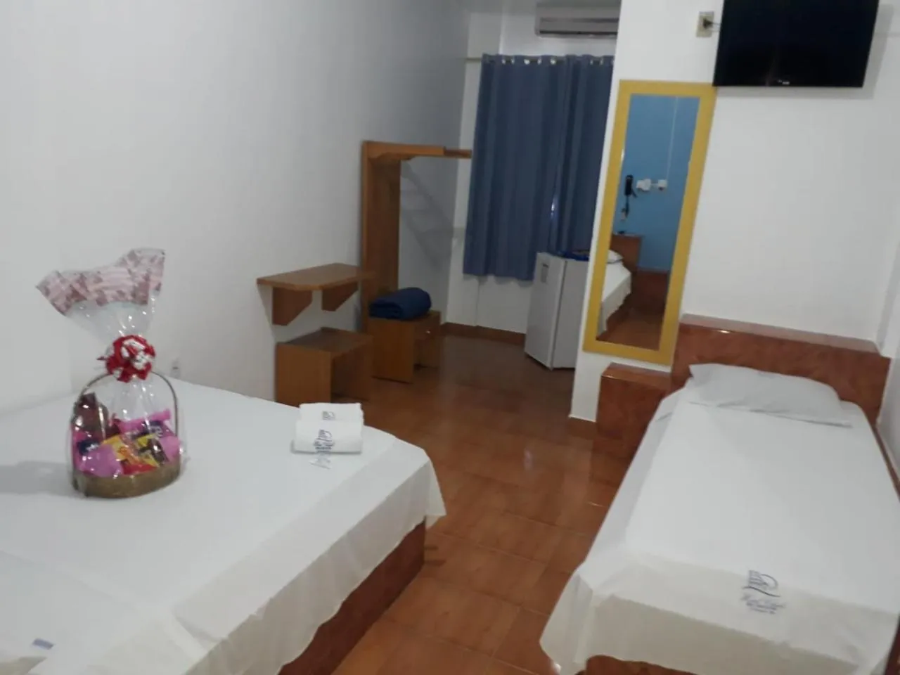 Bed in Hotel Chalé Ji-Parana