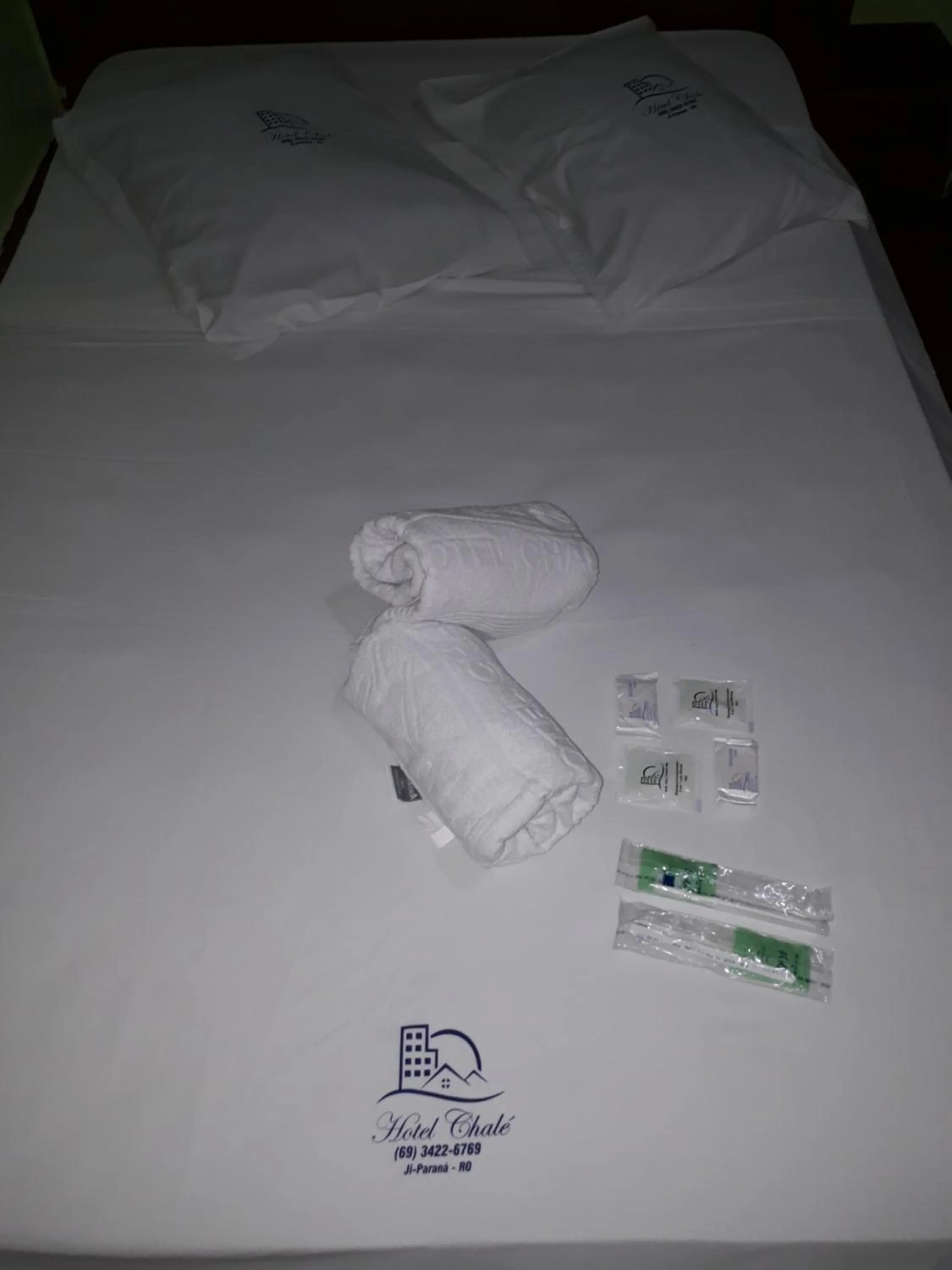 Bed in Hotel Chalé Ji-Parana
