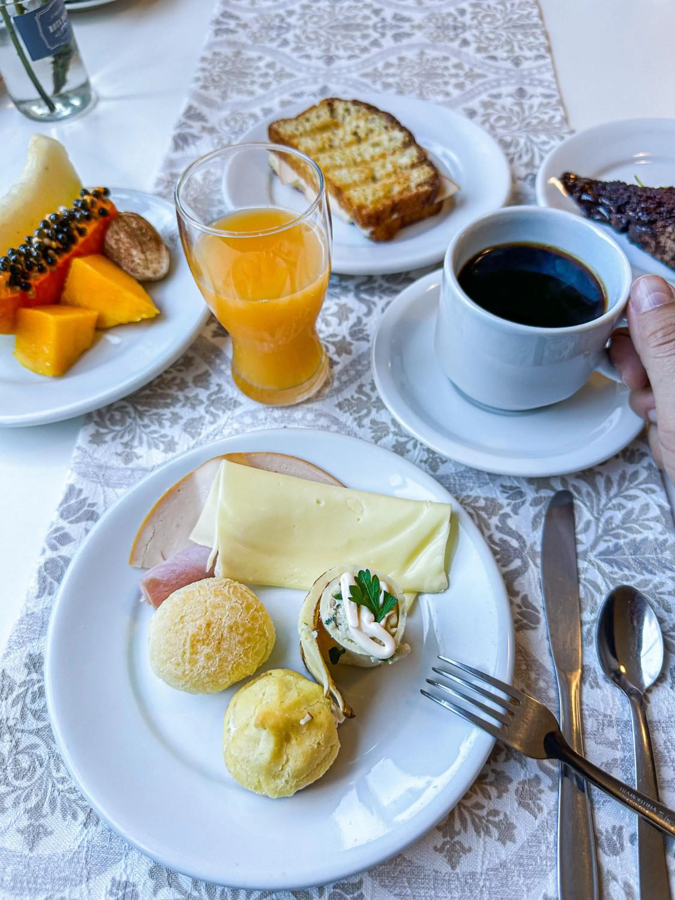 Breakfast in Pousada Cabanas Rota do Sol