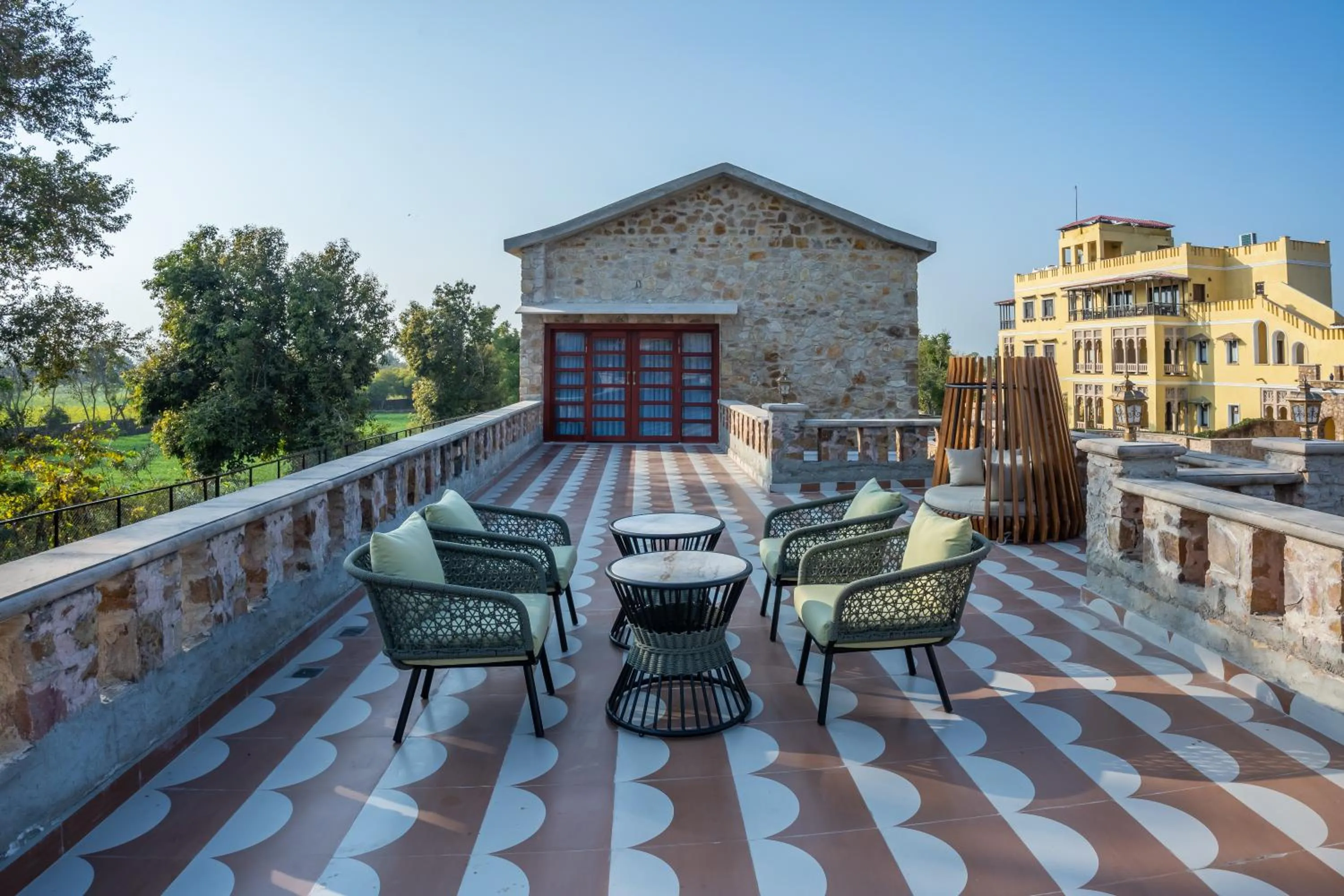 Balcony/Terrace in Juna Mahal Jungle Resort Ranthambore