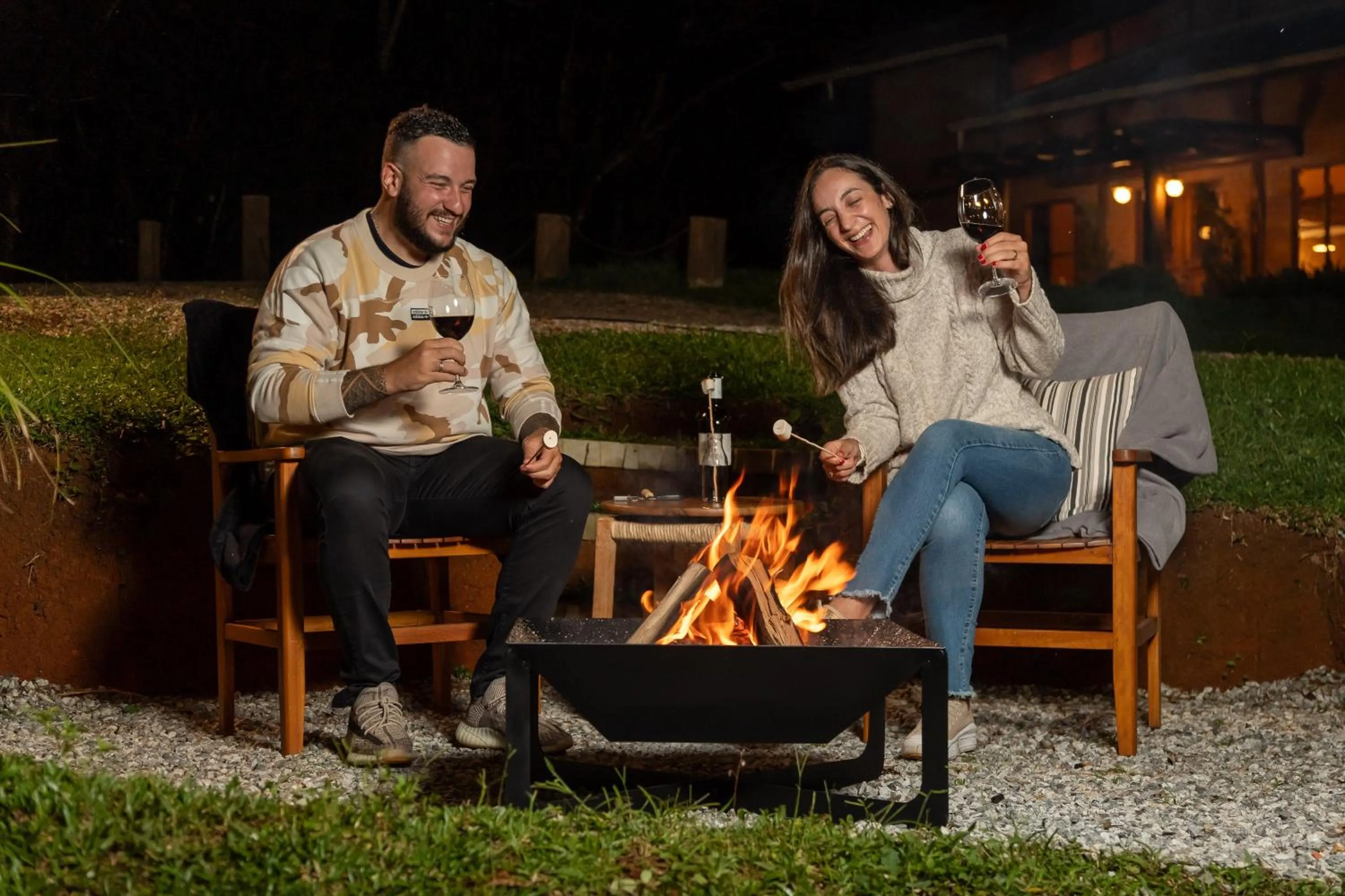 Evening entertainment in Pousada Casa Campestre