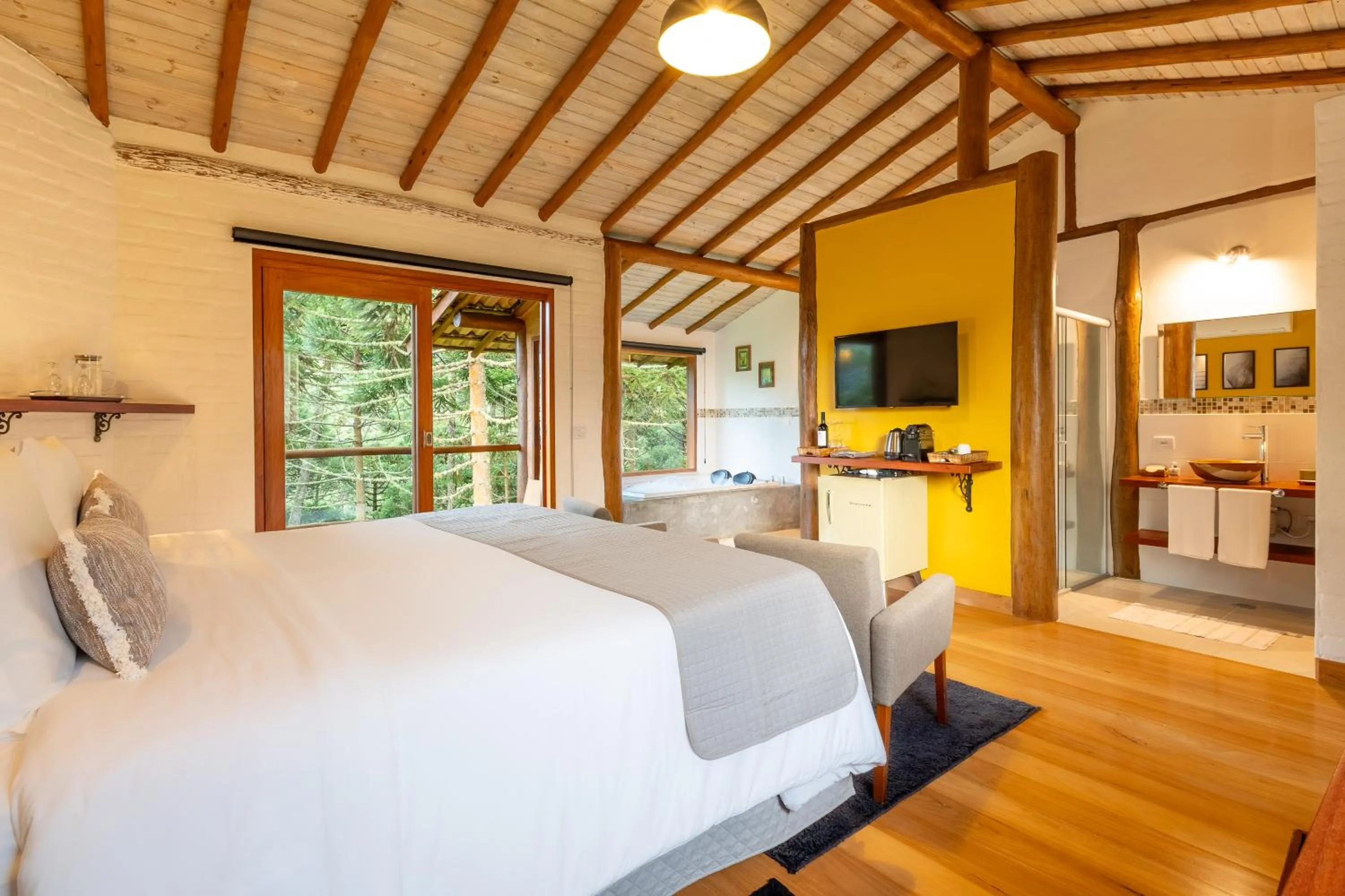 Bedroom, Bed in Pousada Casa Campestre