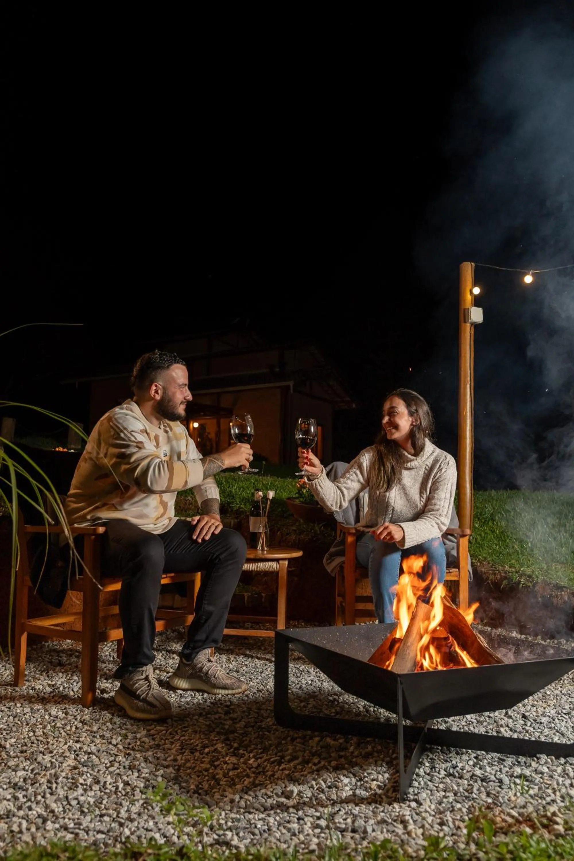 Evening entertainment in Pousada Casa Campestre