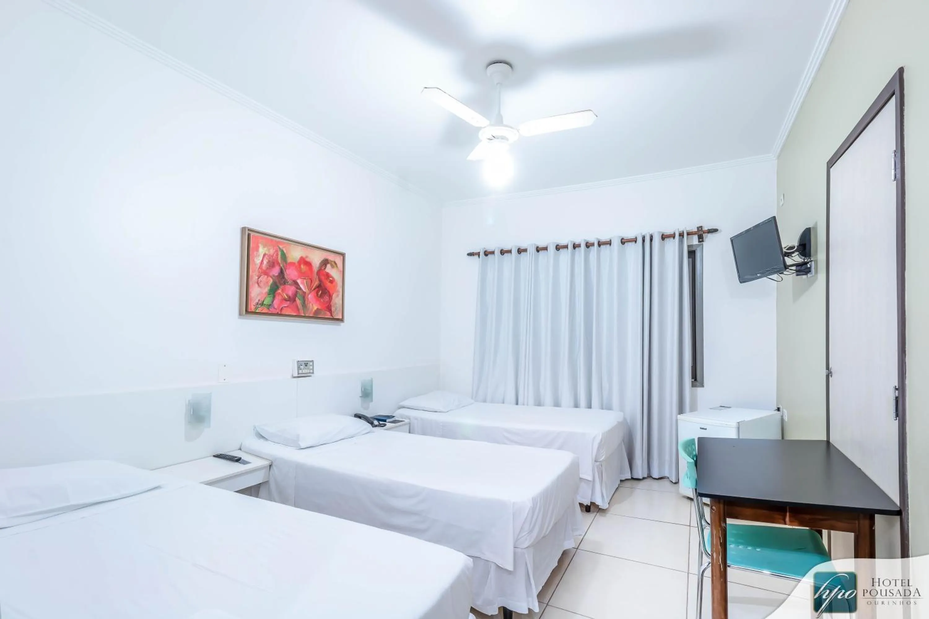 Bed in Hotel Pousada Ourinhos