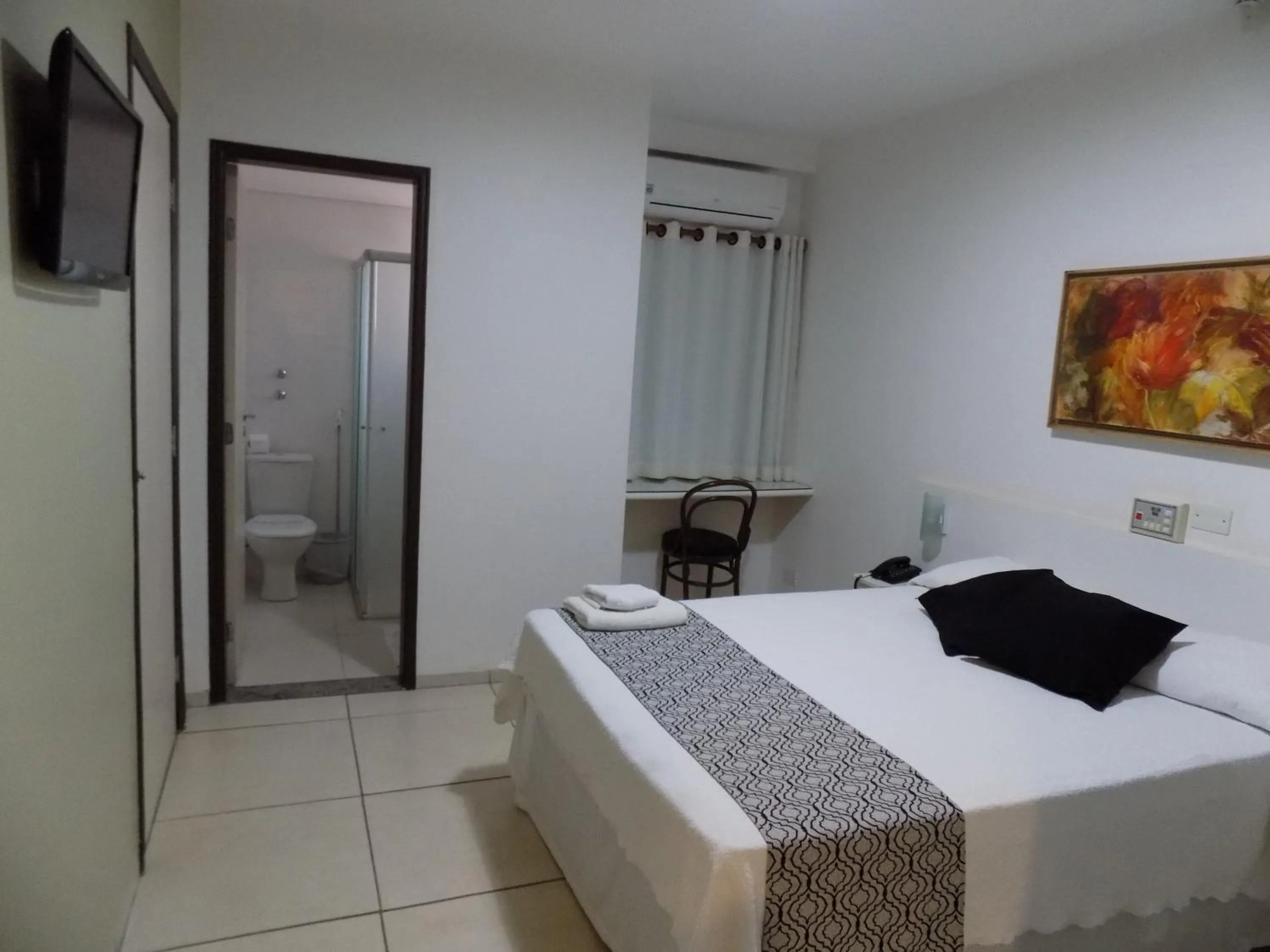 Bed in Hotel Pousada Ourinhos