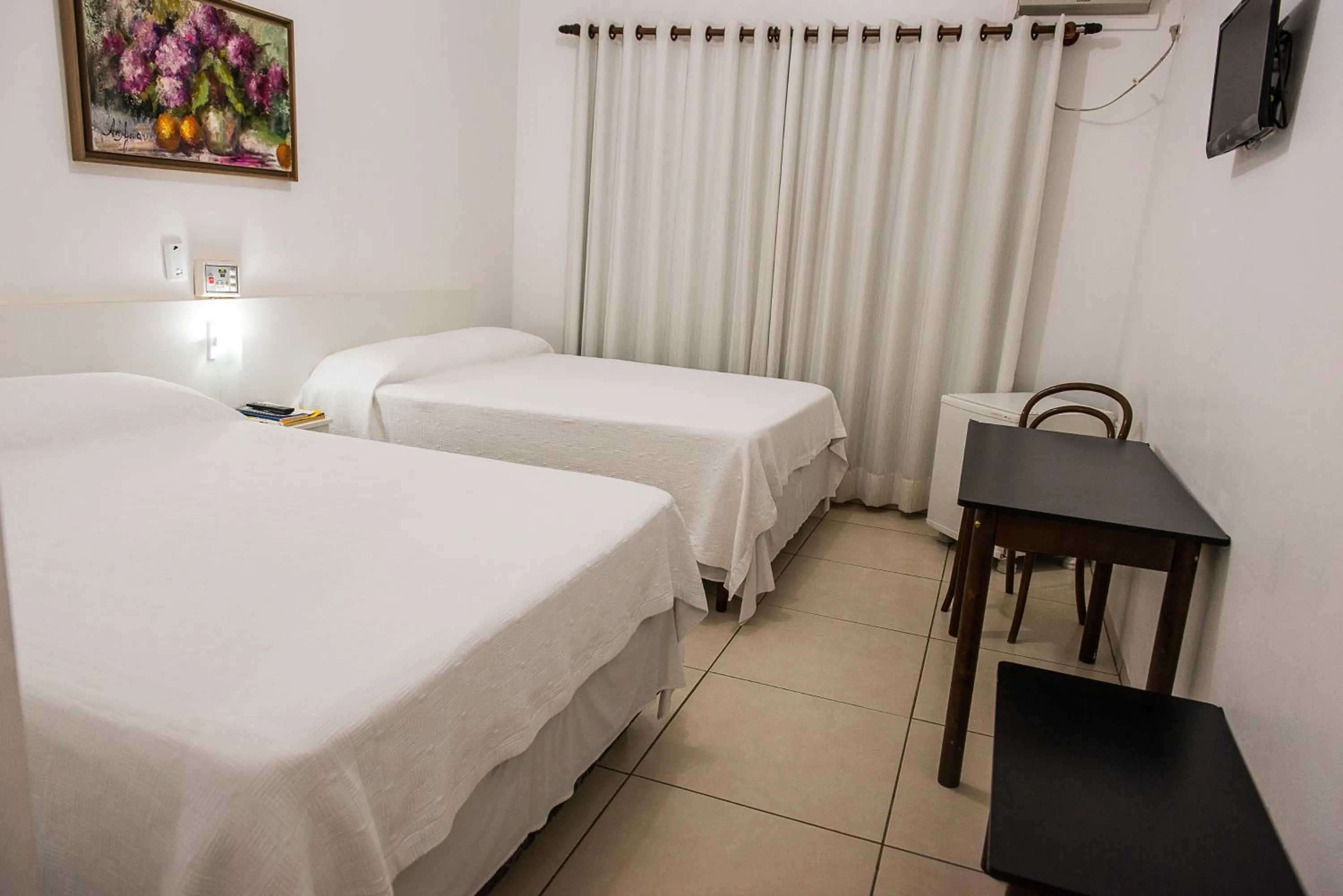 Bed in Hotel Pousada Ourinhos