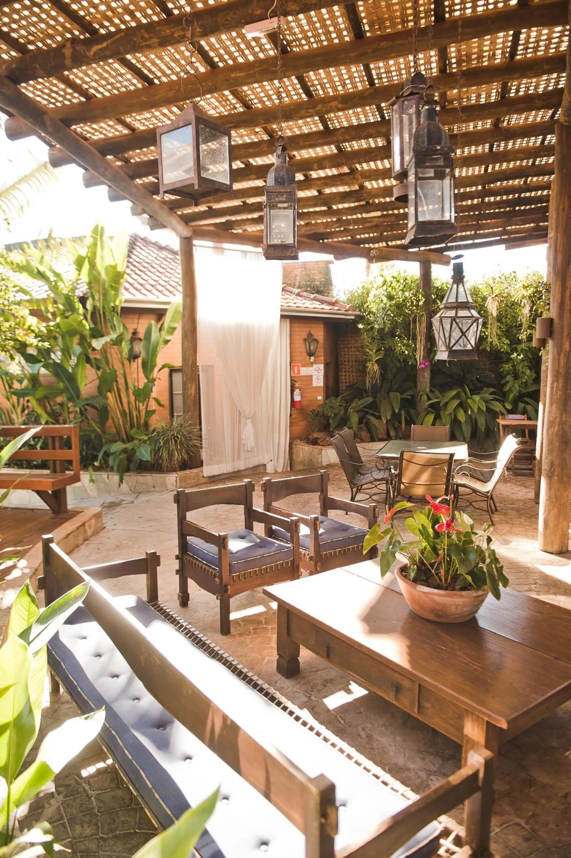 Patio in Hotel Pousada Ourinhos