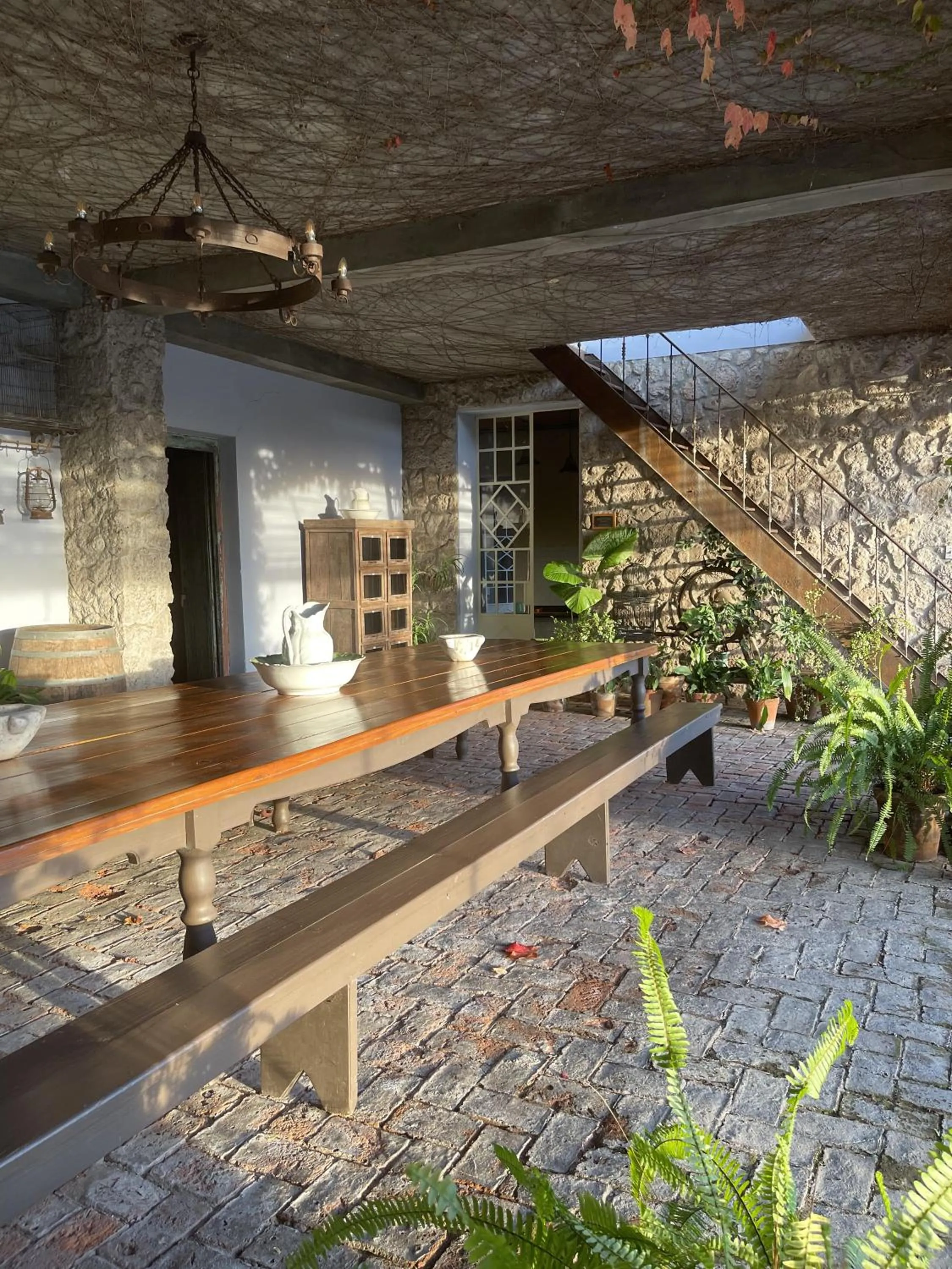 Patio in Narbona Wine Lodge