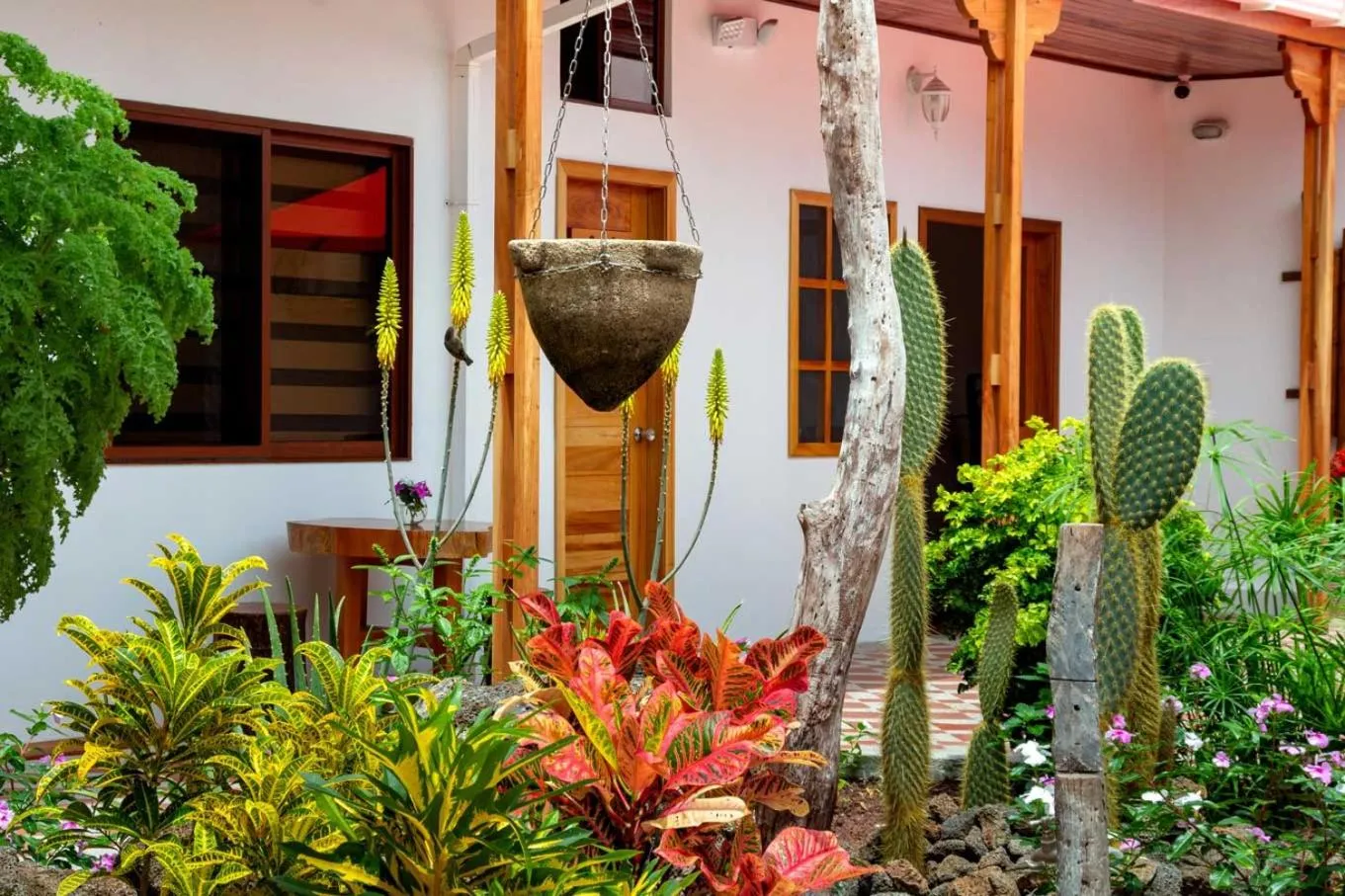 Patio in Plaza Luna Suites