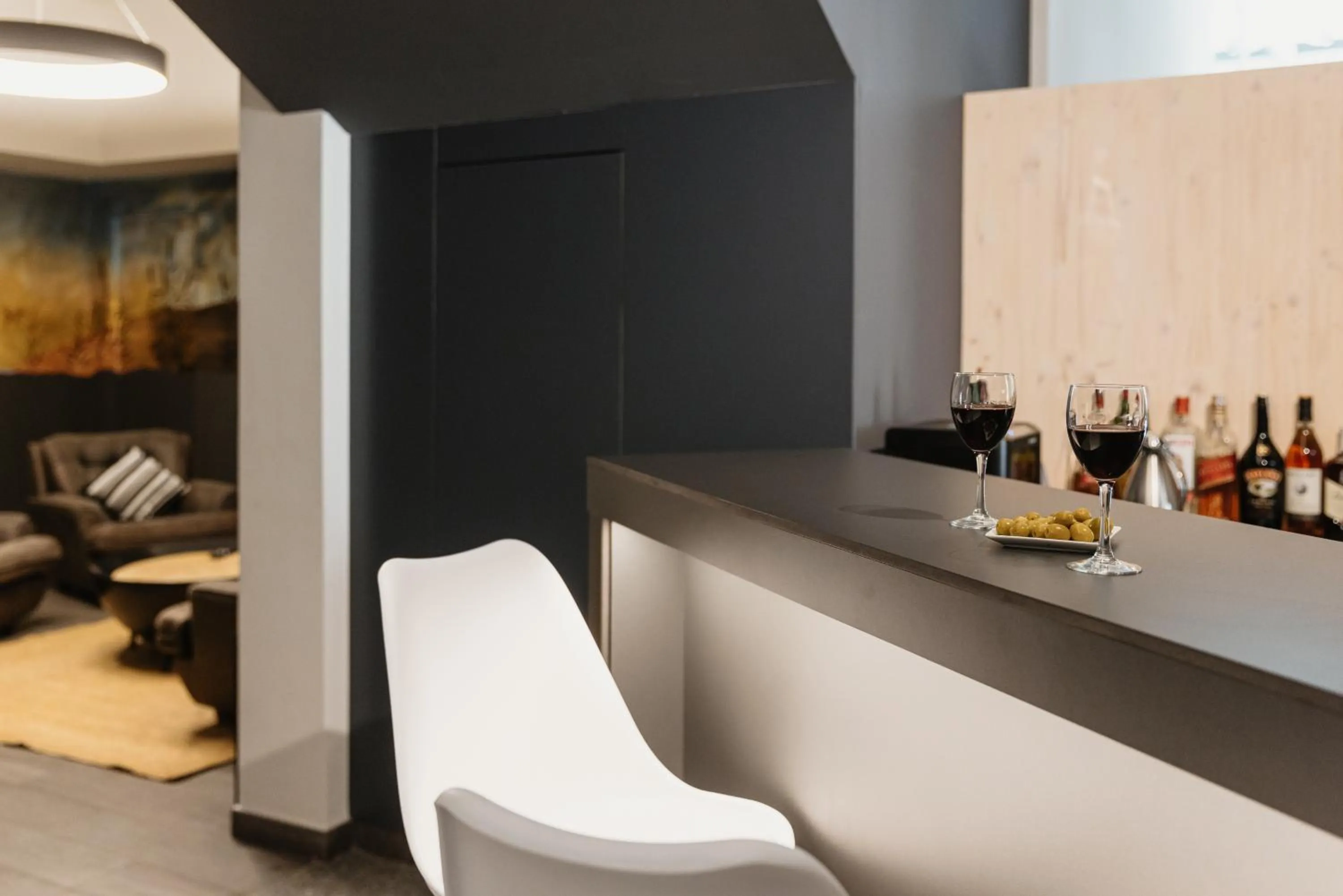 Lounge or bar in Hotel Travessera