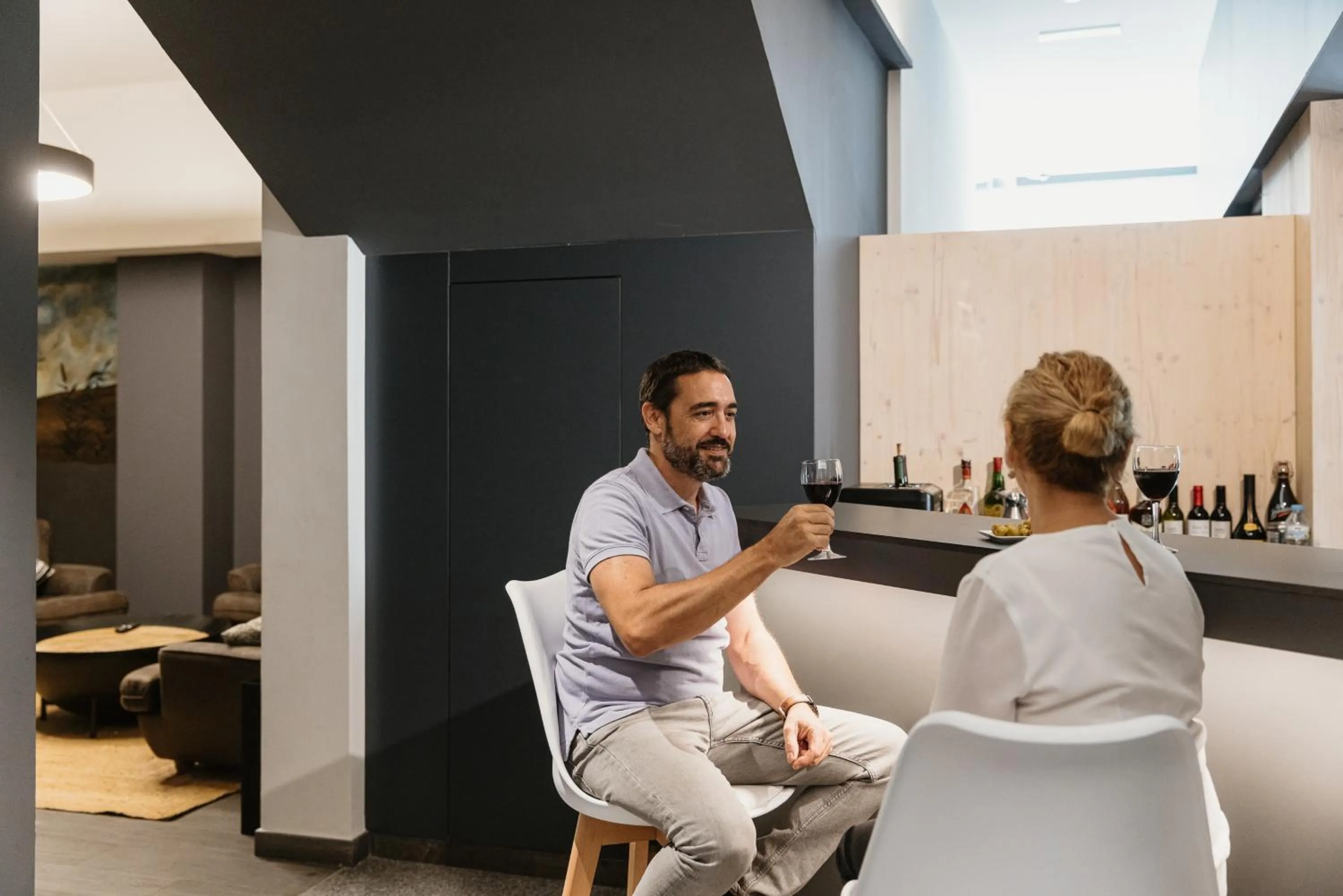 Lounge or bar in Hotel Travessera