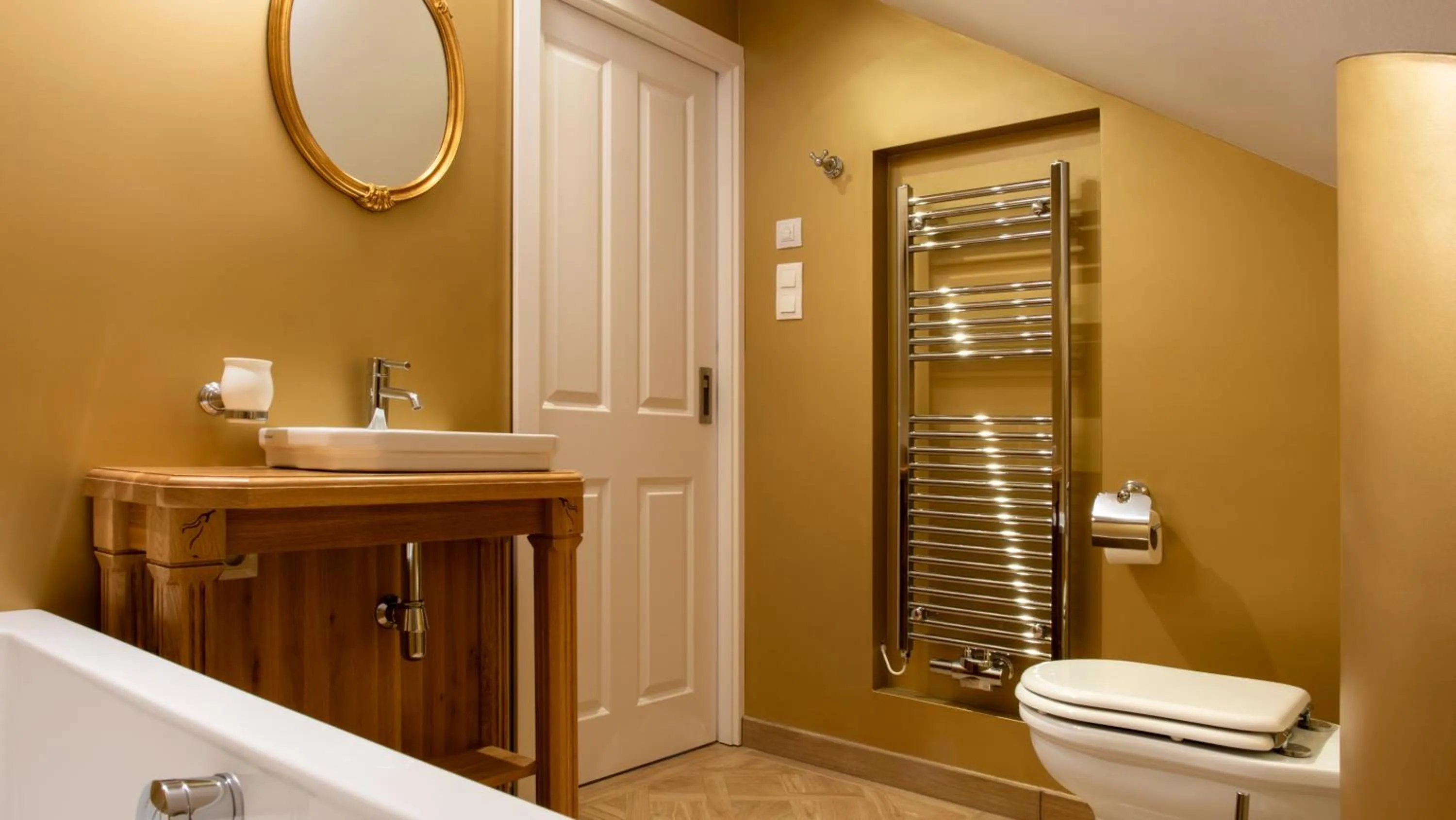 Bathroom in Spa Beerland Chateaux – U Zlaté Hrušky / At Golden pear