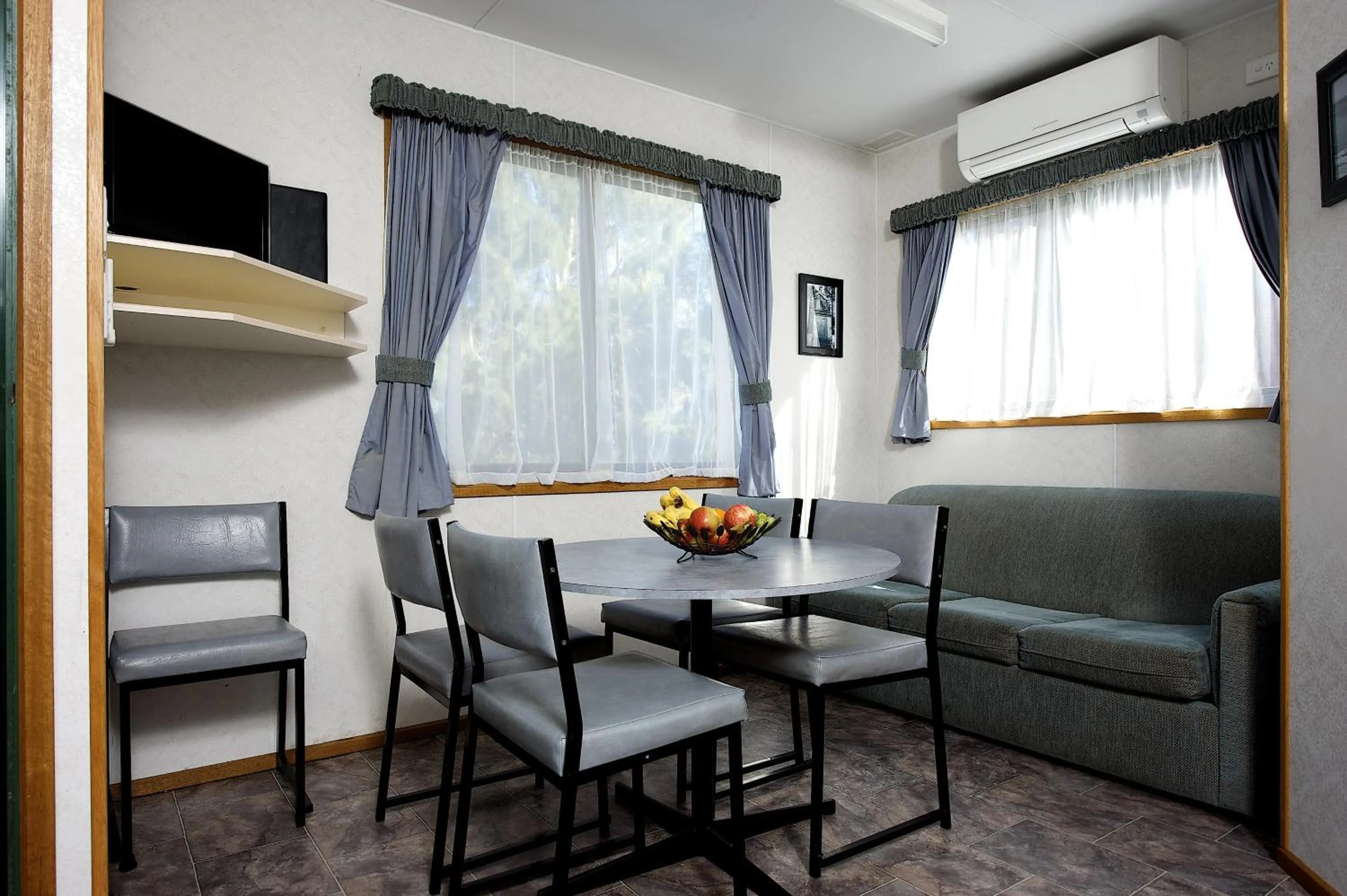 Decorative detail in Lakes and Craters Holiday Park